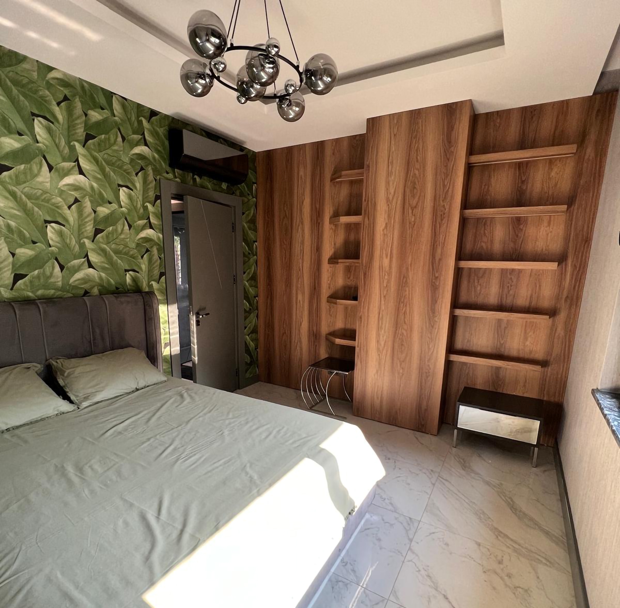 Luxuriöse 4+1 Gartenwohnung mit Meerblick und Burgblick in Alanya-Tepe