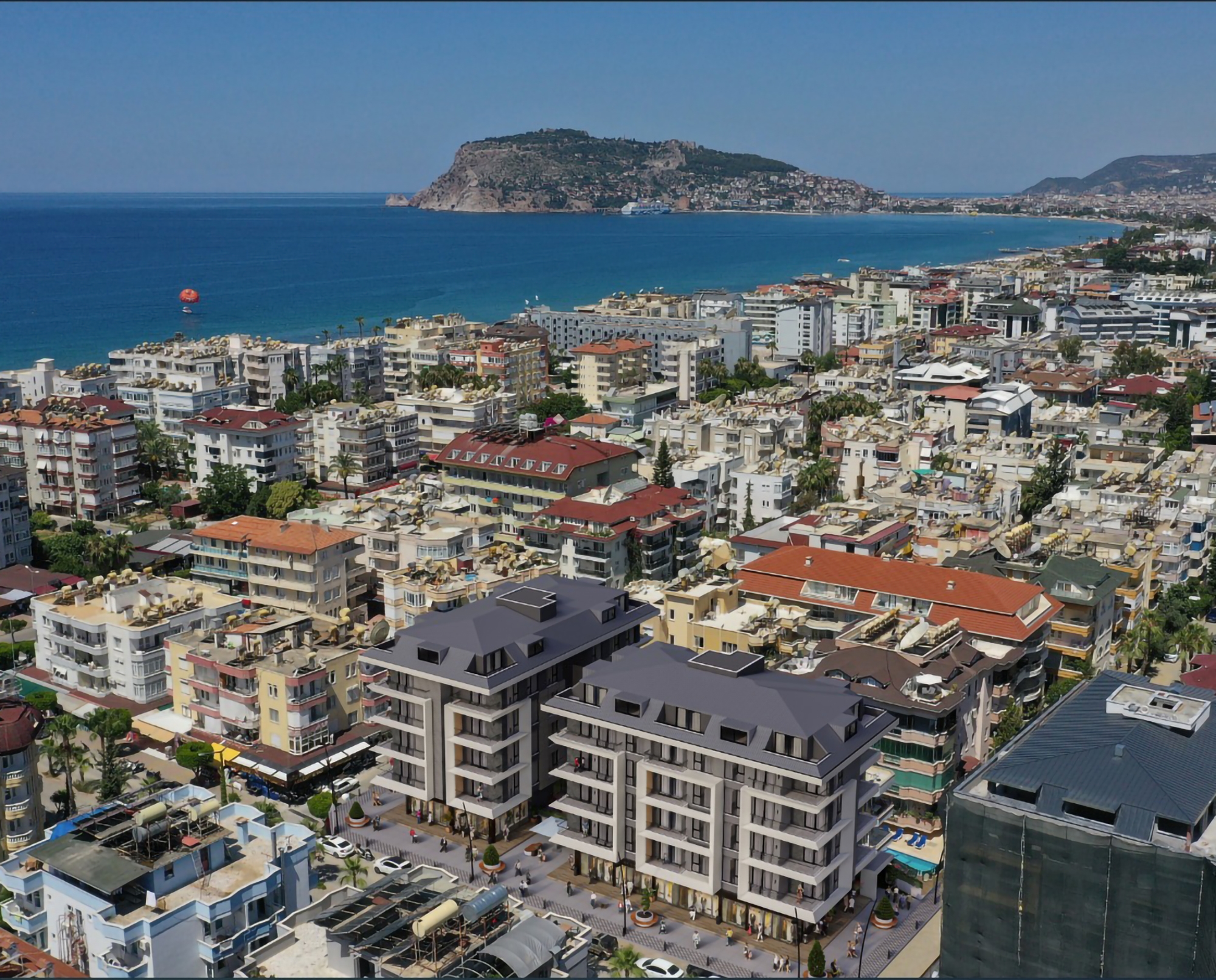 Luksuriøs 1+1 Lejlighed med Bjergudsigt i Alanya - Oba