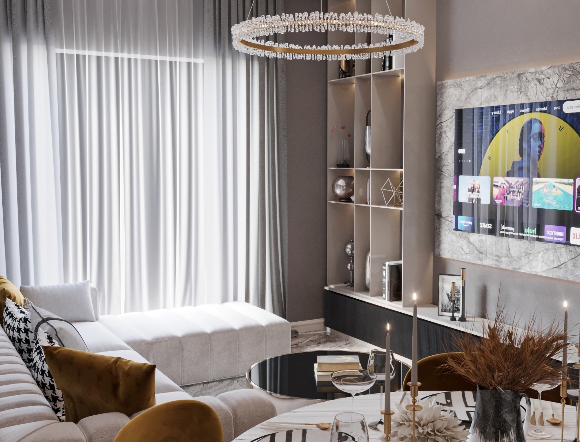 Luksuriøs 3+1 Penthouse med Fjellutsikt, Alanya - Oba