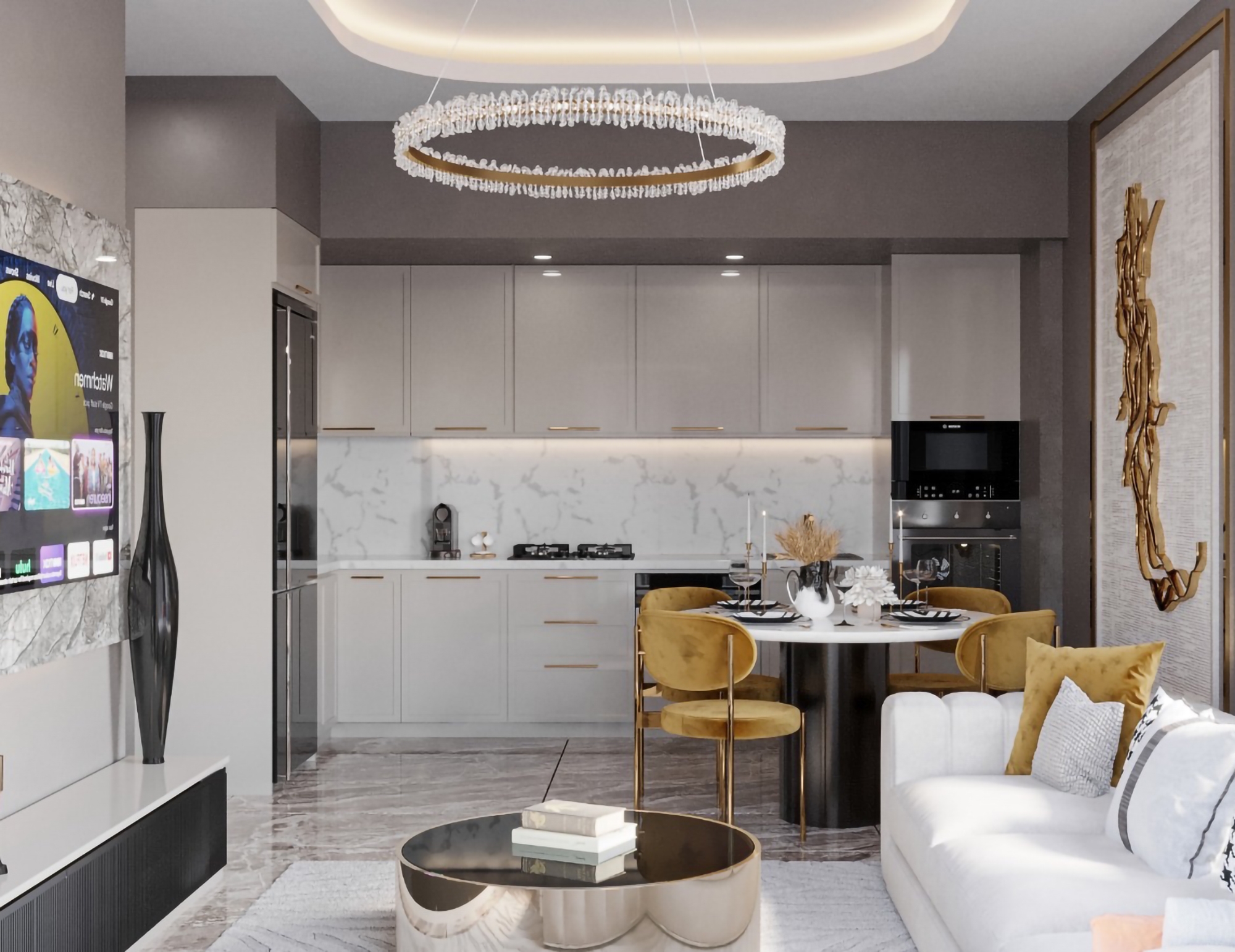 Luksuriøs 3+1 Penthouse med Fjellutsikt, Alanya - Oba