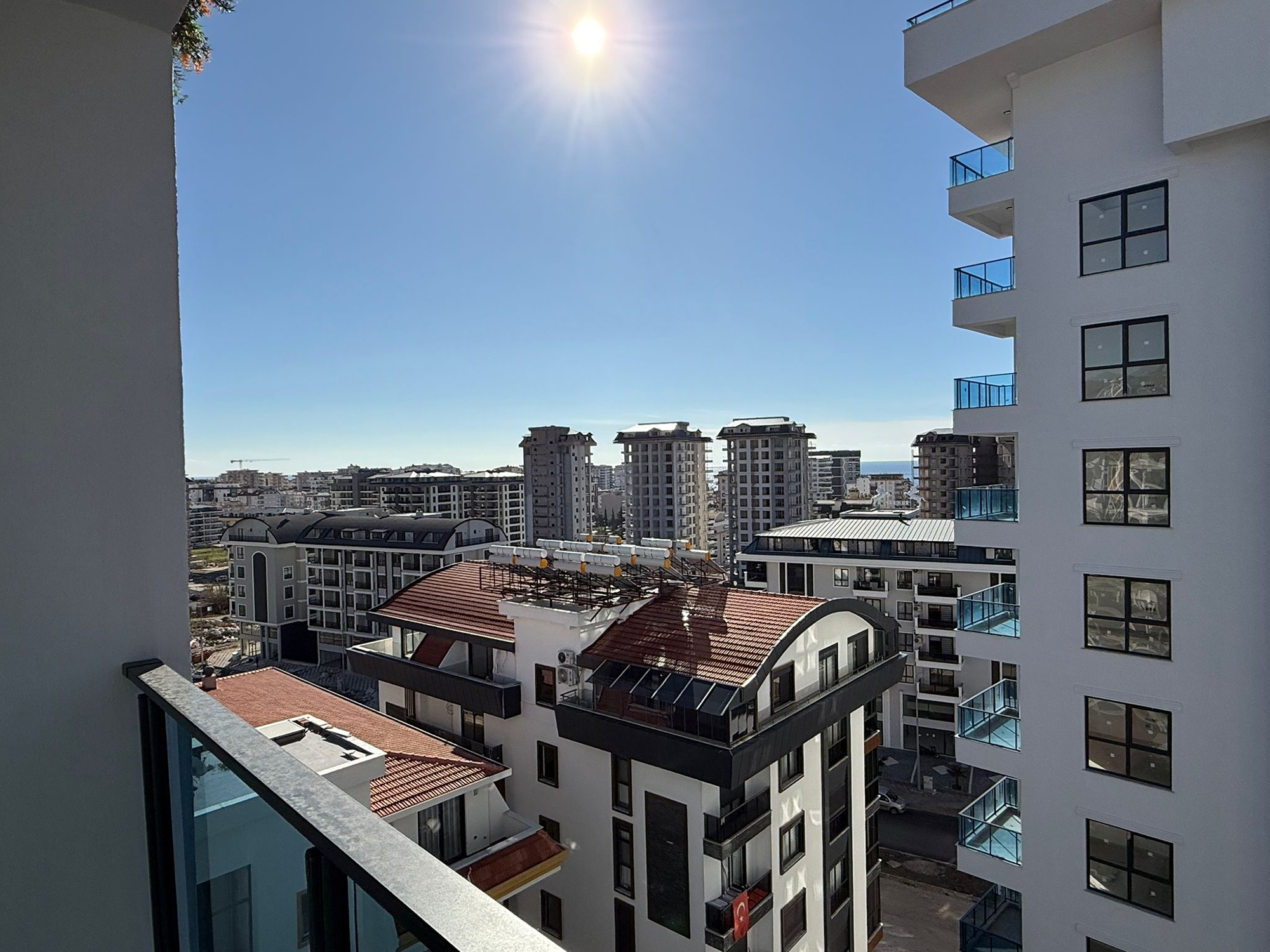 Luxuriöse 1+1 Wohnung mit Bergblick in Alanya