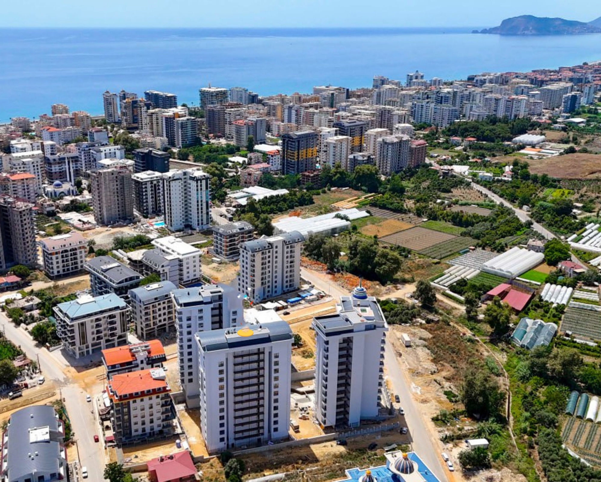 Luxuriöses 2+1 Apartment mit Bergblick, Alanya - Mahmutlar