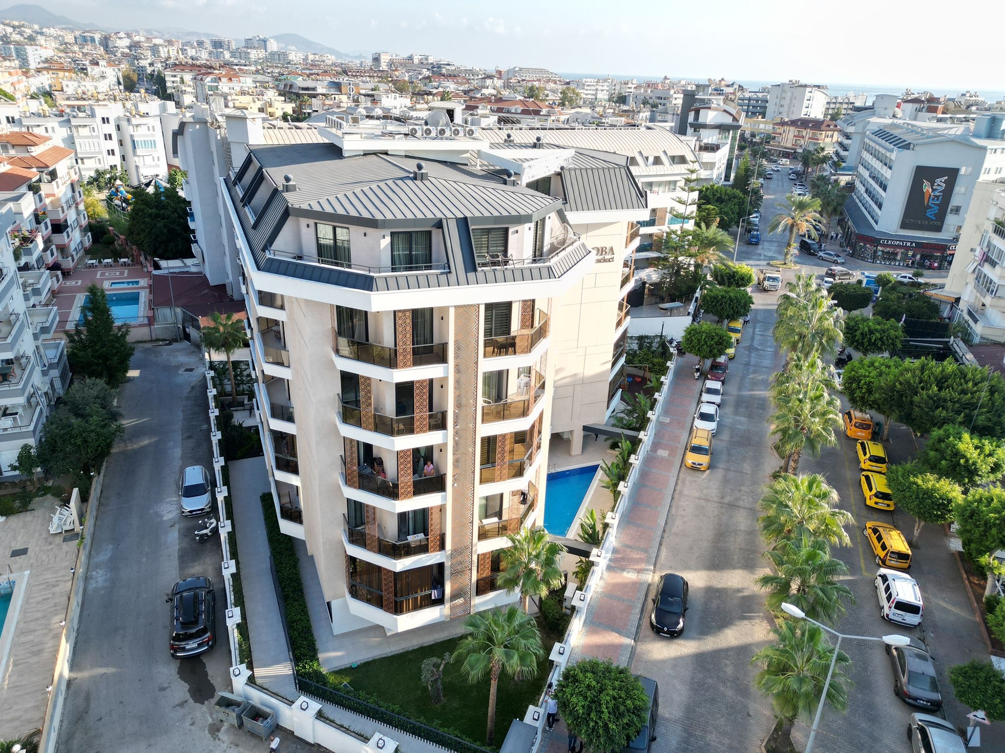 Luxuriöse 2+1 Wohnung mit Bergblick in Oba, Alanya