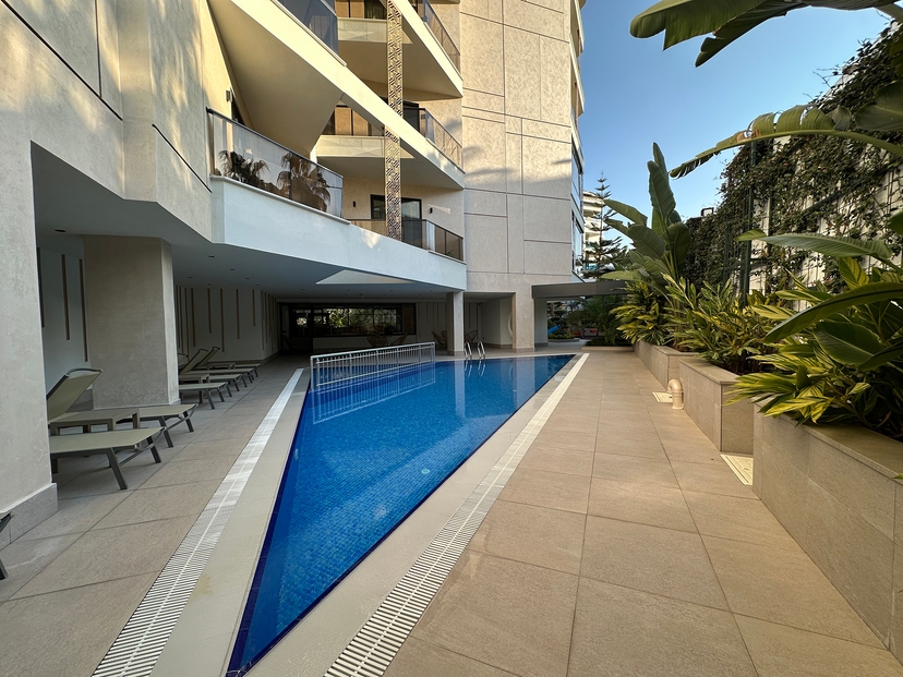 Luxuriöse 2+1 Wohnung mit Bergblick in Oba, Alanya