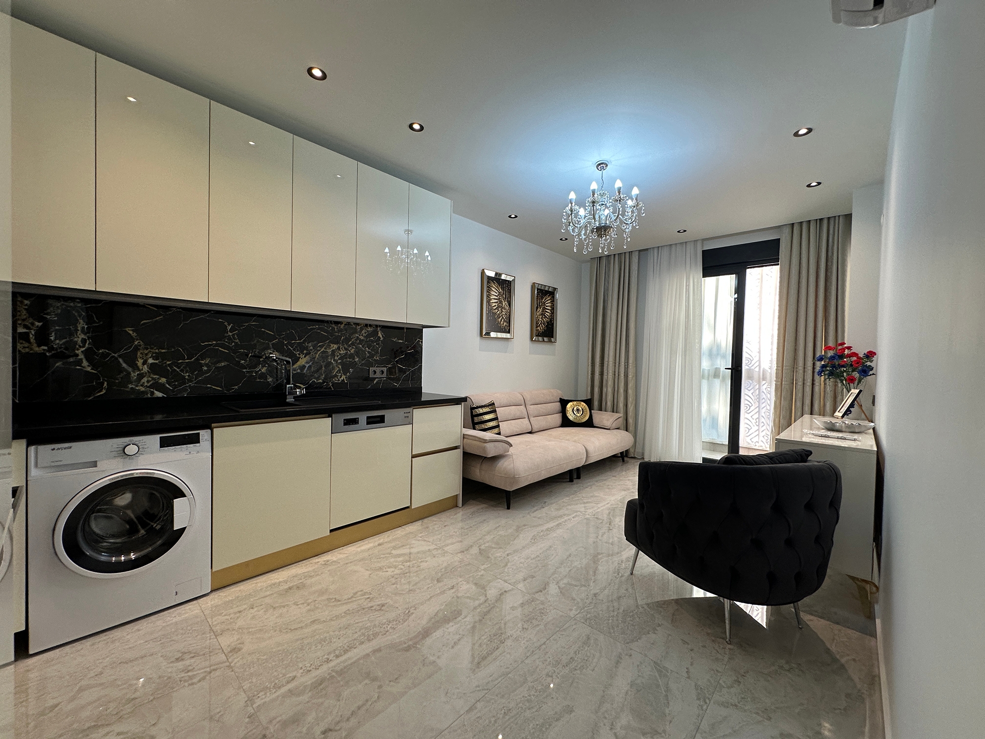Luxuriöse 2+1 Wohnung mit Bergblick in Oba, Alanya