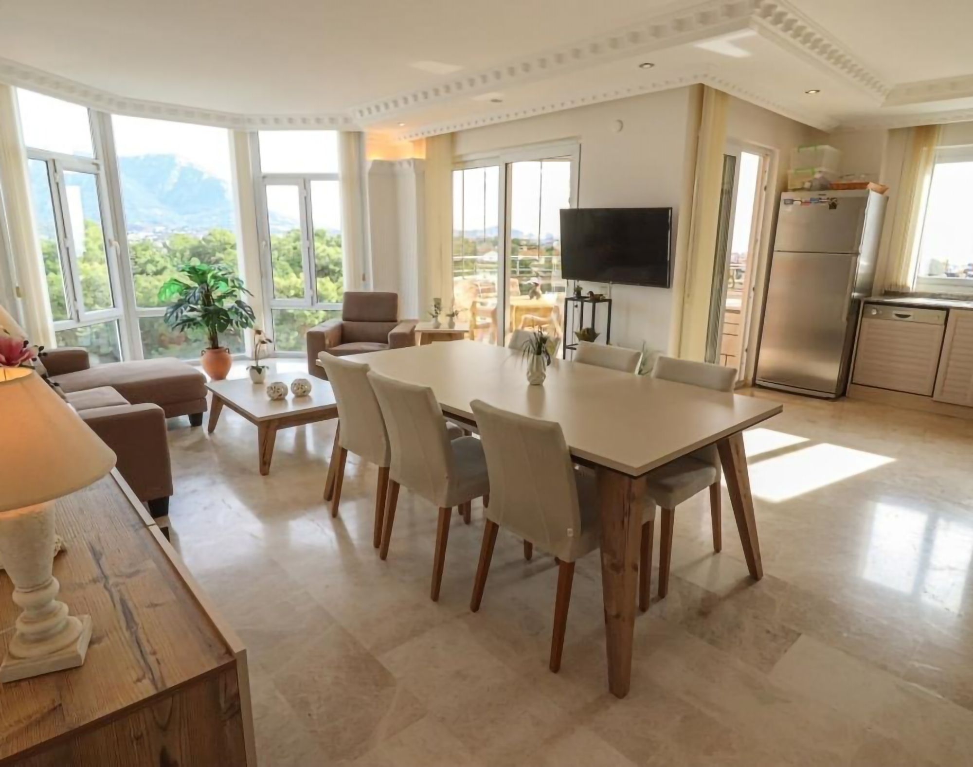 Stunning Sea and Mountain View 2+1 Apartment in Alanya - Cikcilli