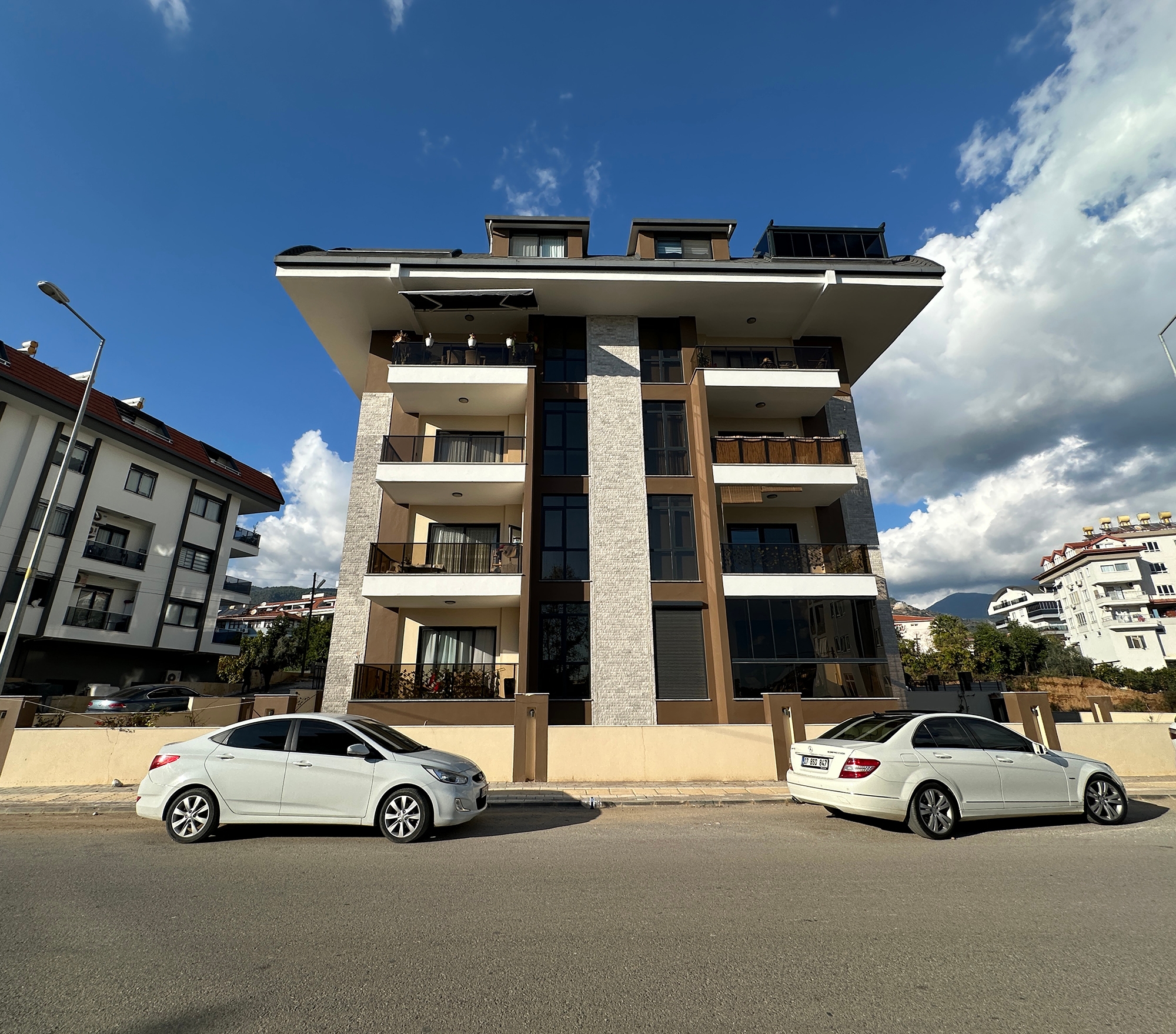 Bergblick 2+1 Wohnung in Oba, Alanya