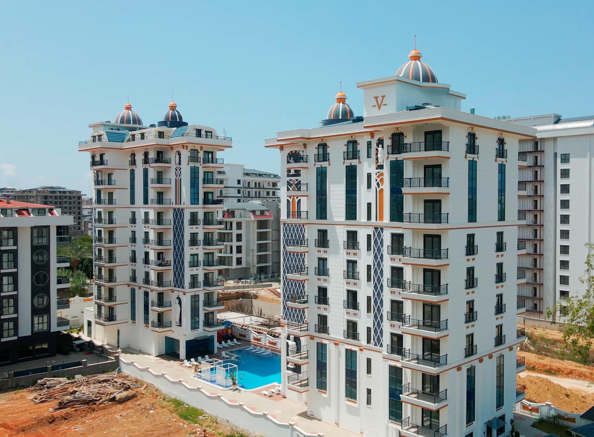 Luxuriöse 1+1 Wohnung mit Bergblick in Mahmutlar