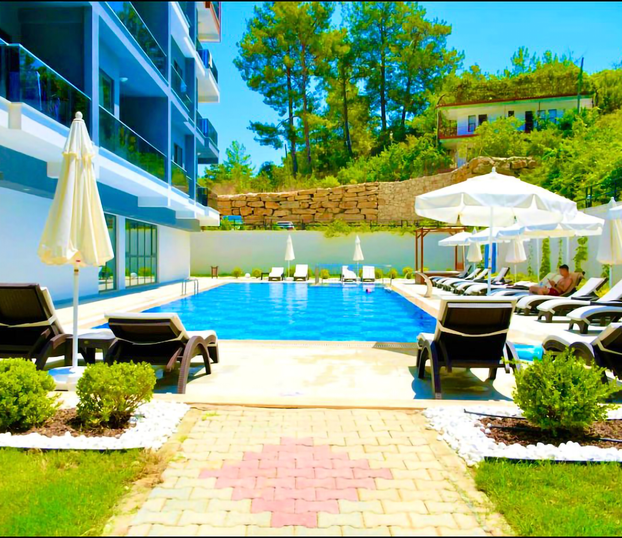 Luxuriöses 1+1 Apartment mit Bergblick, Alanya - Avsallar