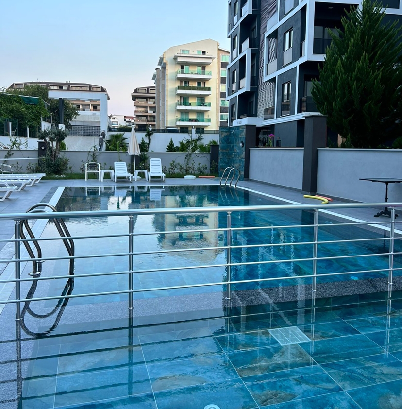 Meerblick 1+1 Wohnung in Kestel, Alanya