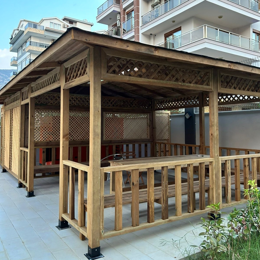 Meerblick 1+1 Wohnung in Kestel, Alanya