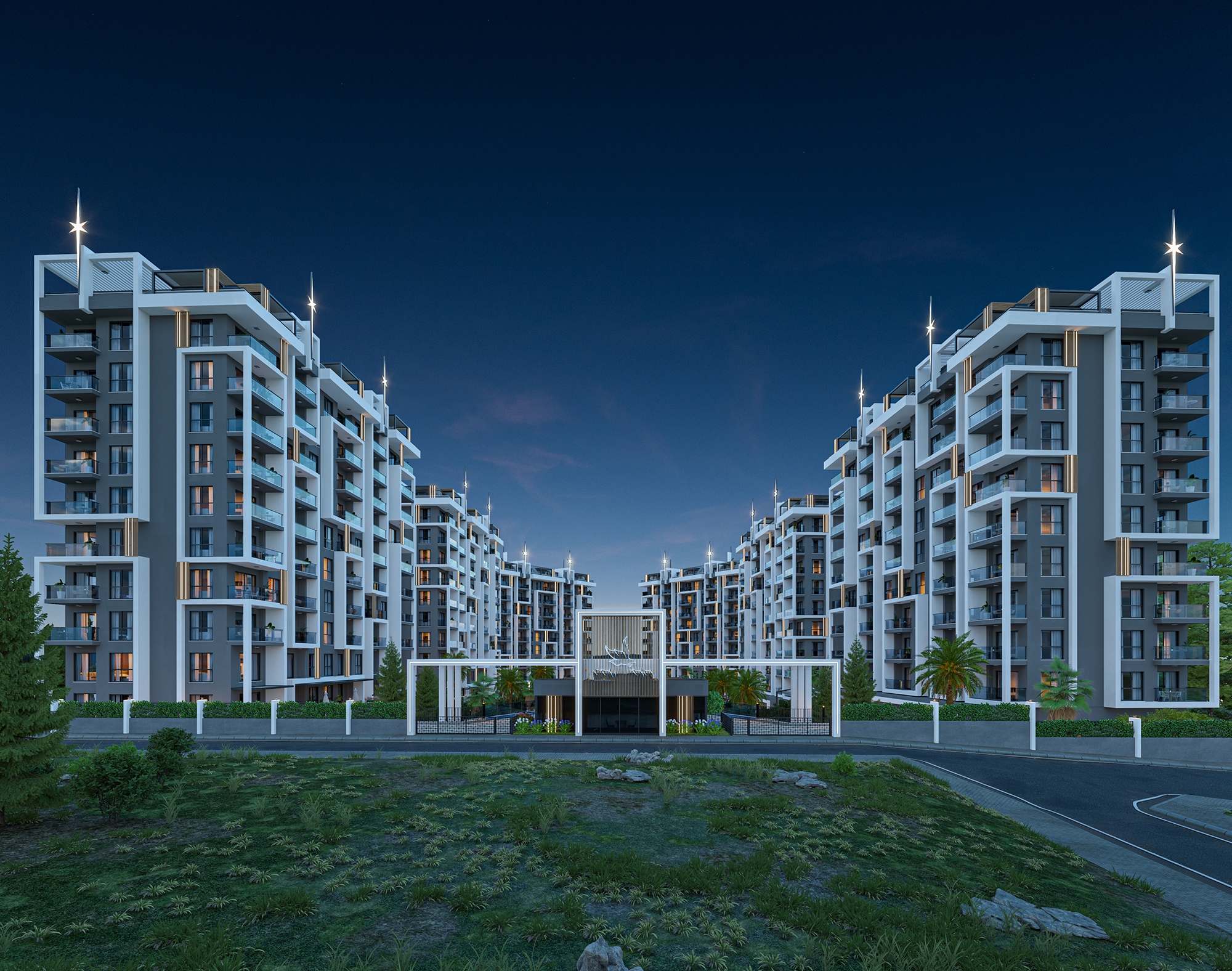 Luxuriöses 1+1 Apartment mit Bergblick, Alanya - Avsallar