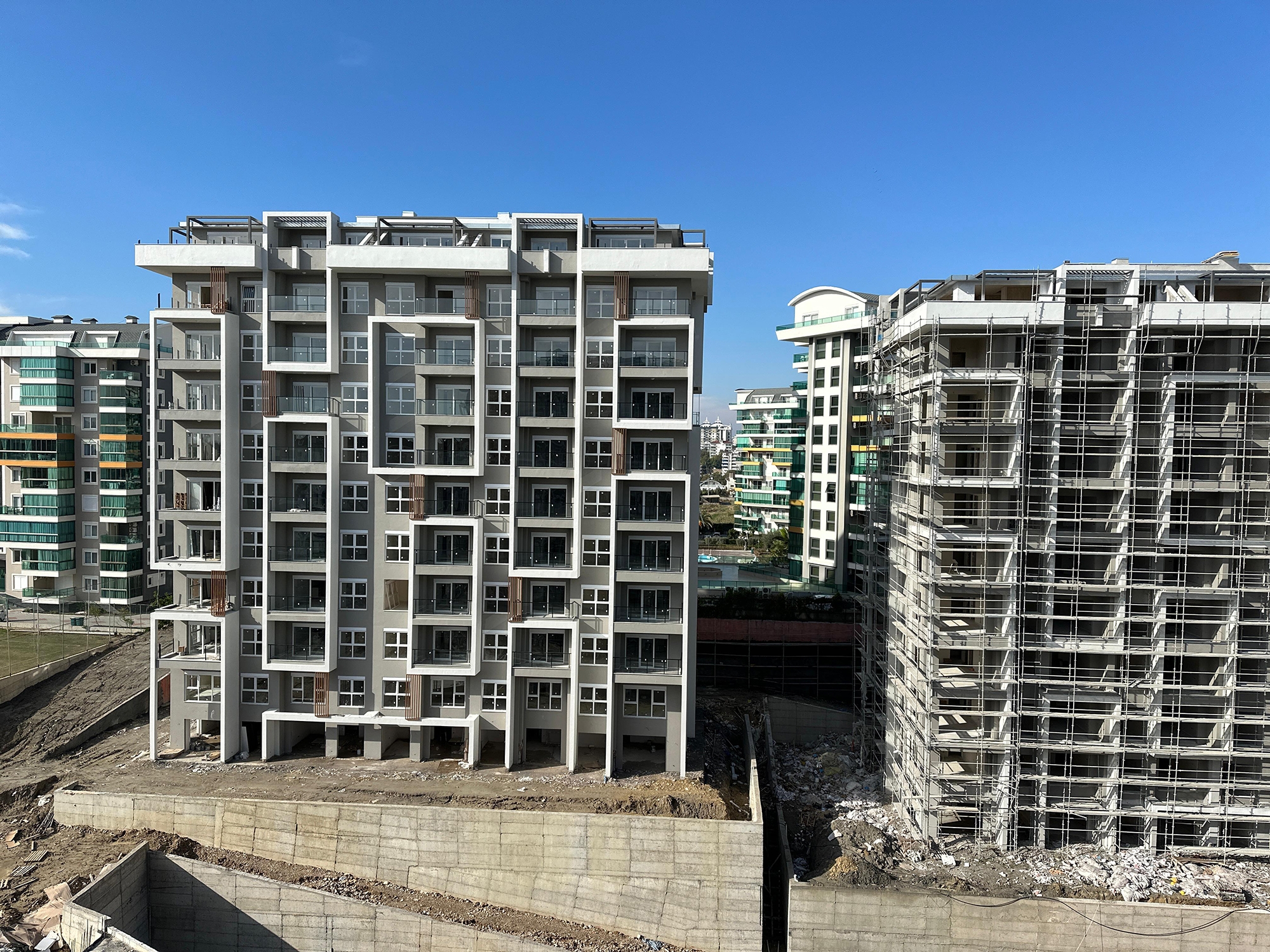 Luxuriöses 1+1 Apartment mit Bergblick, Alanya - Avsallar