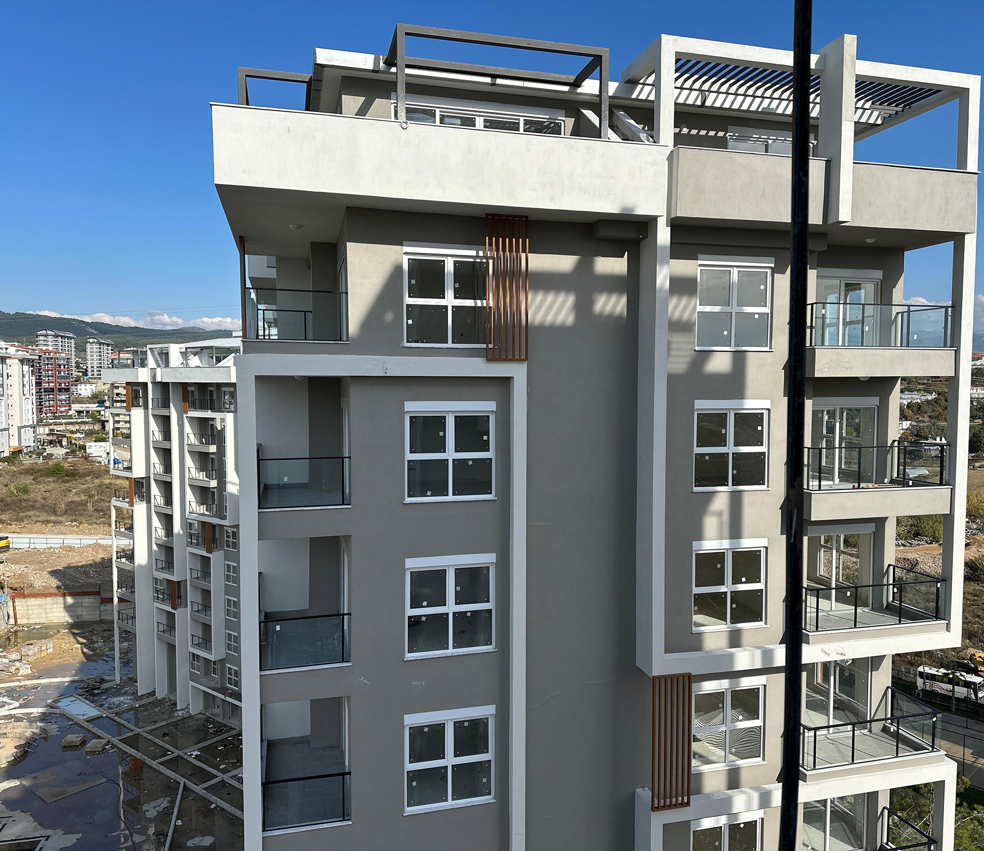 Luxuriöses 1+1 Apartment mit Bergblick, Alanya - Avsallar