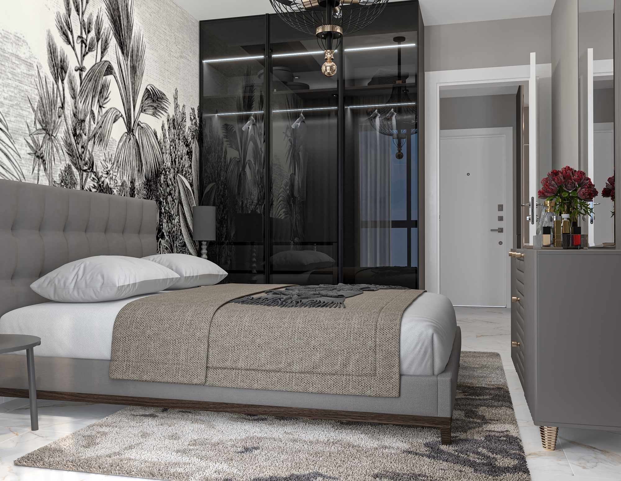 Luxuriöses 1+1 Apartment mit Bergblick, Alanya - Avsallar
