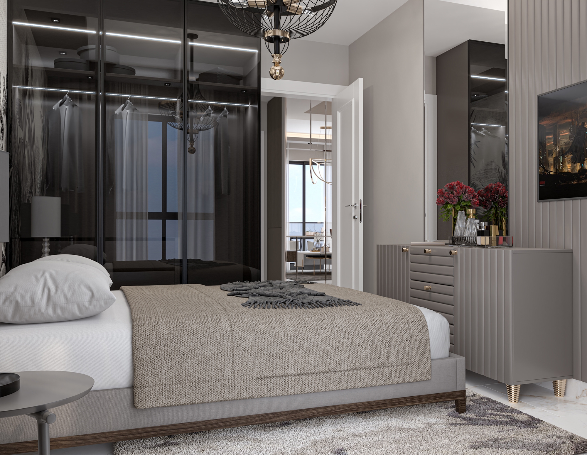 Luxuriöses 1+1 Apartment mit Bergblick, Alanya - Avsallar