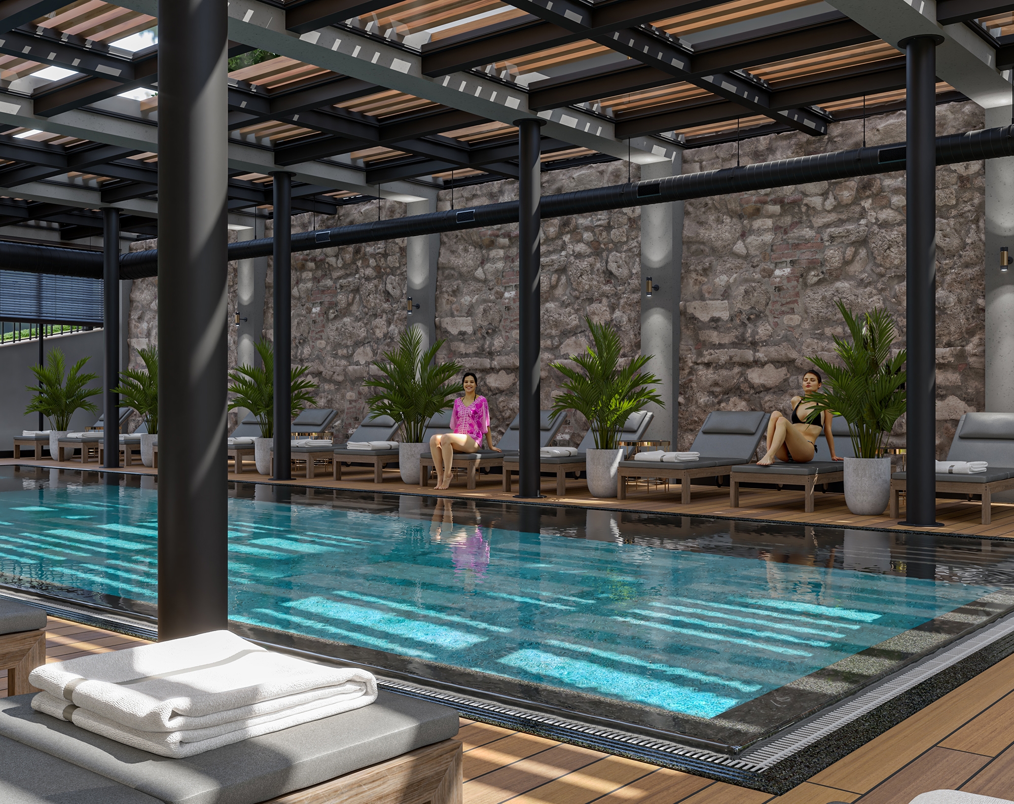 Luxuriöses 1+1 Apartment mit Bergblick, Alanya - Avsallar