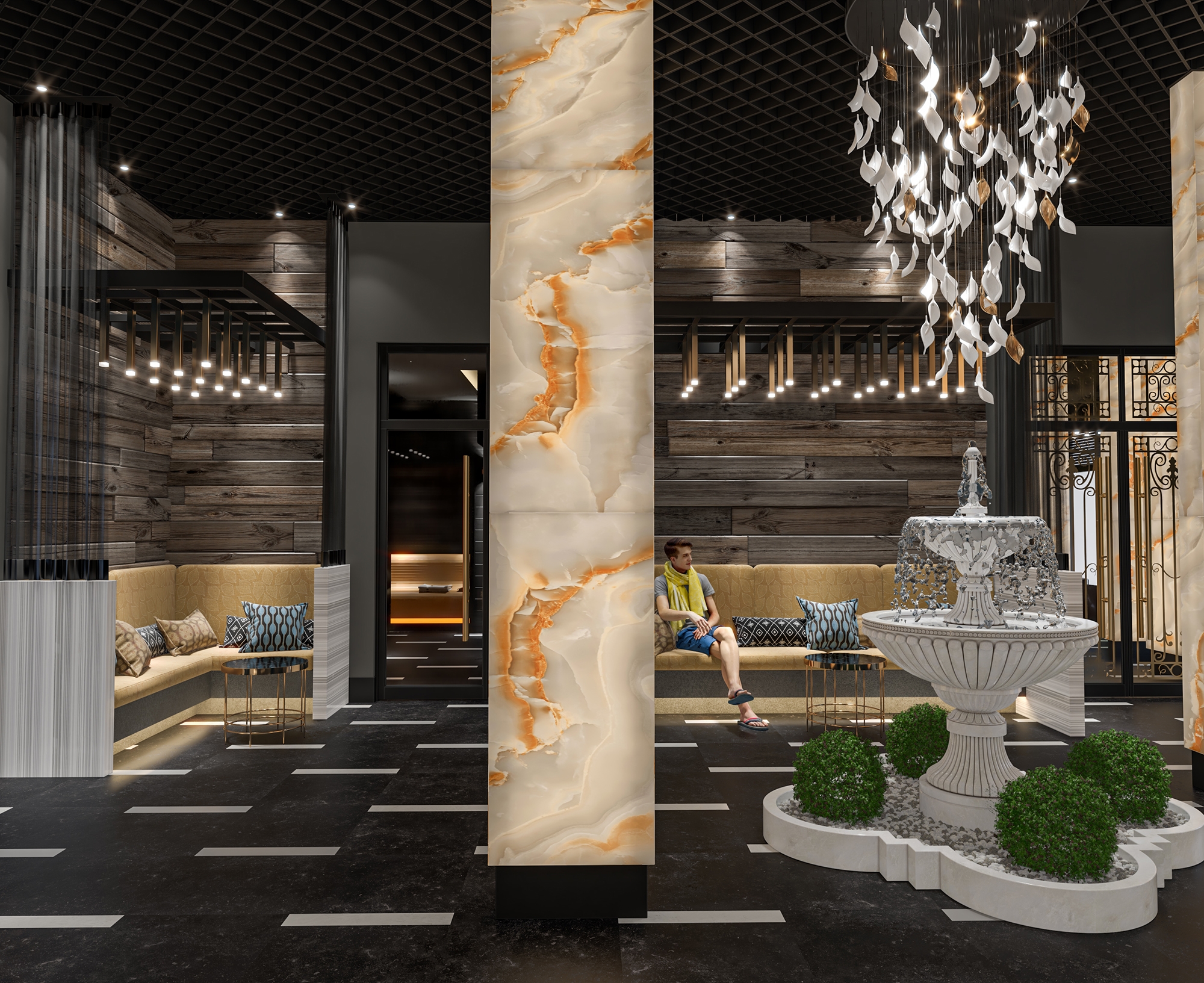 Luxuriöses 1+1 Apartment mit Bergblick, Alanya - Avsallar