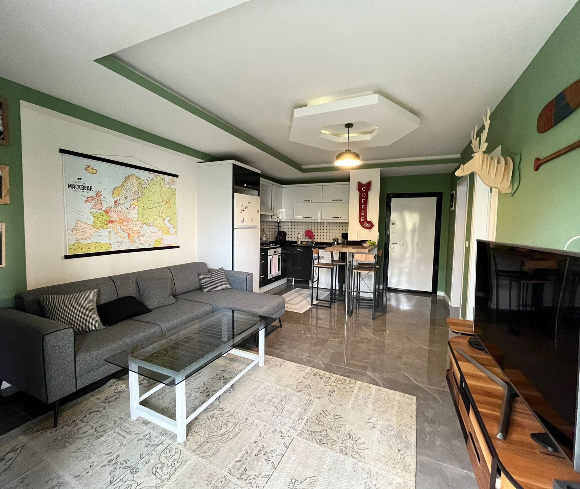 Gemütliche Bergblick 1+1 Wohnung in Mahmutlar