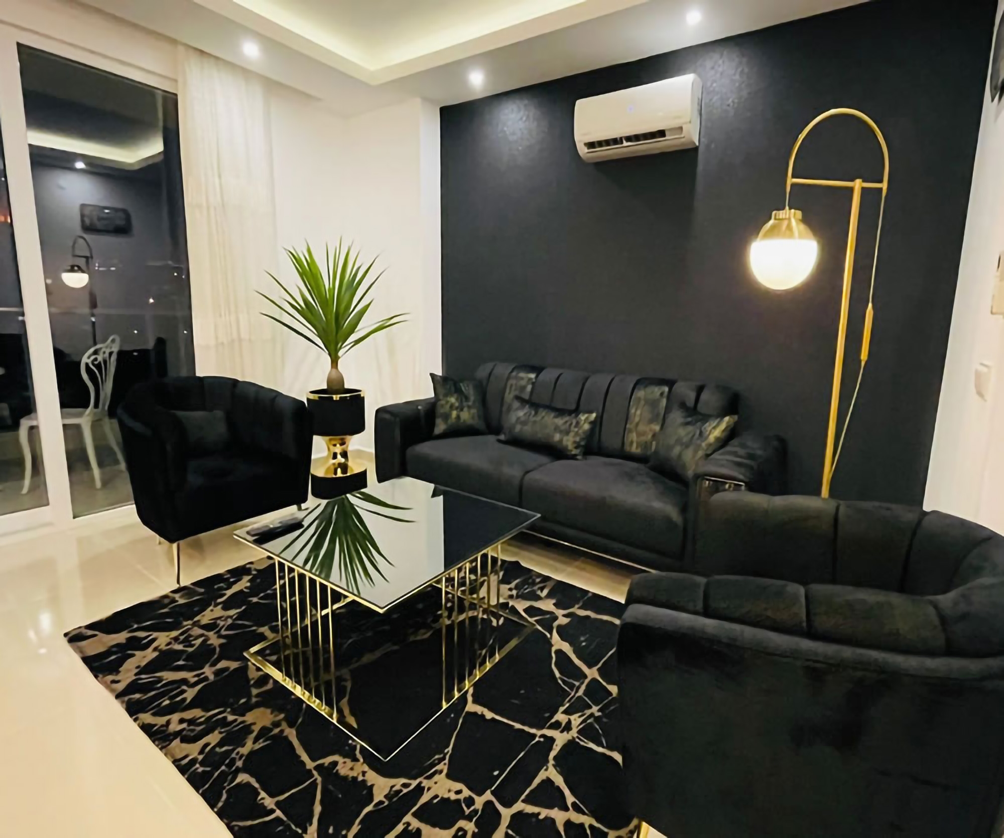 Luxuriöses 1+1 Apartment mit Bergblick, Alanya
