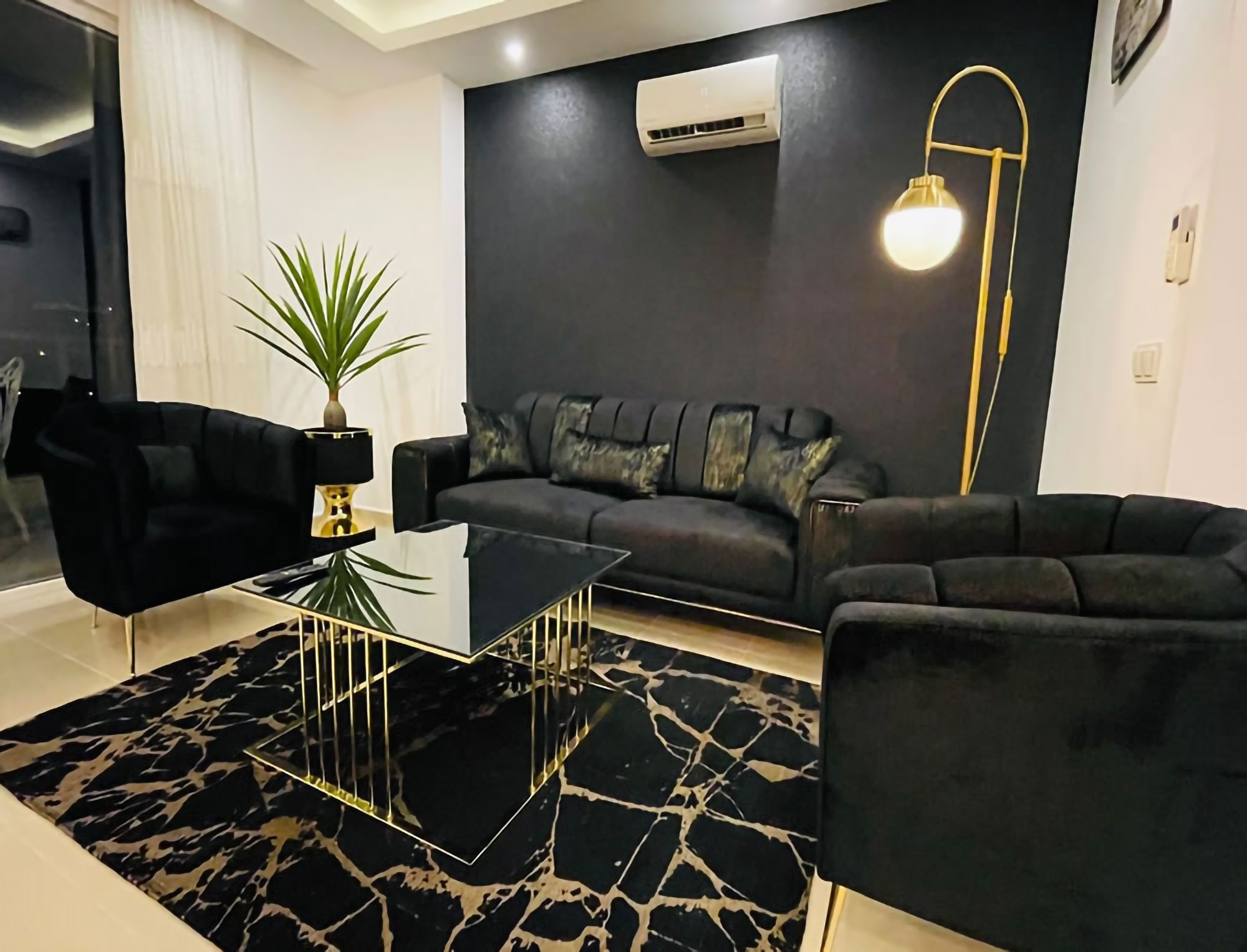 Luxuriöses 1+1 Apartment mit Bergblick, Alanya