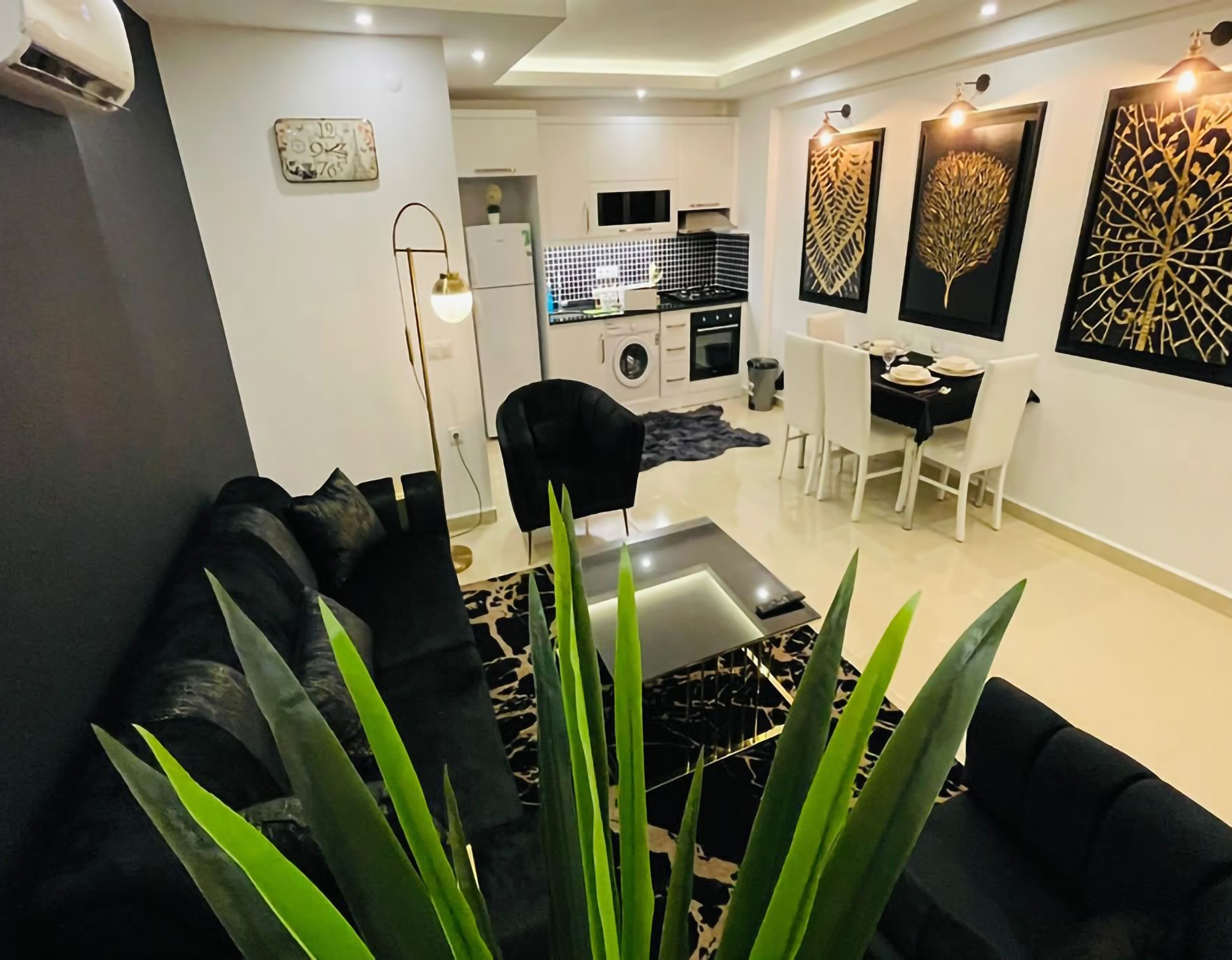 Luxuriöses 1+1 Apartment mit Bergblick, Alanya