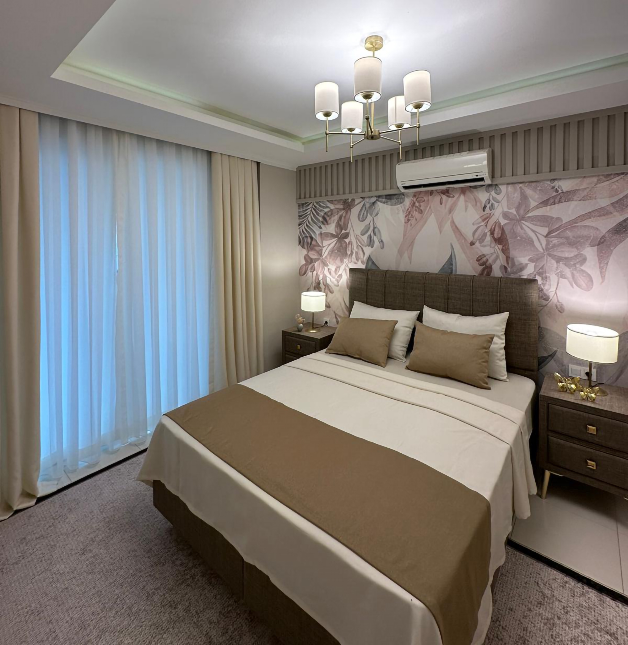 Ylellinen 1+1 Huoneisto meri- ja vuorinäköalalla, Alanya-Kestel