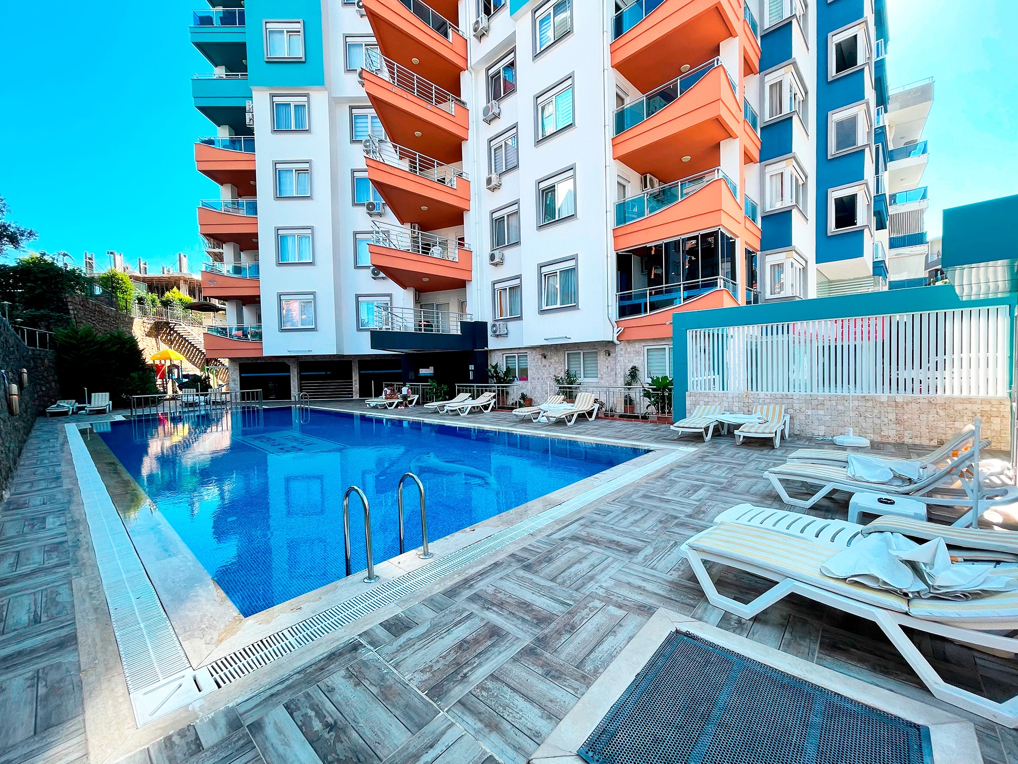 Luxuriöses 2+1 Apartment mit Bergblick in Tosmur, Alanya