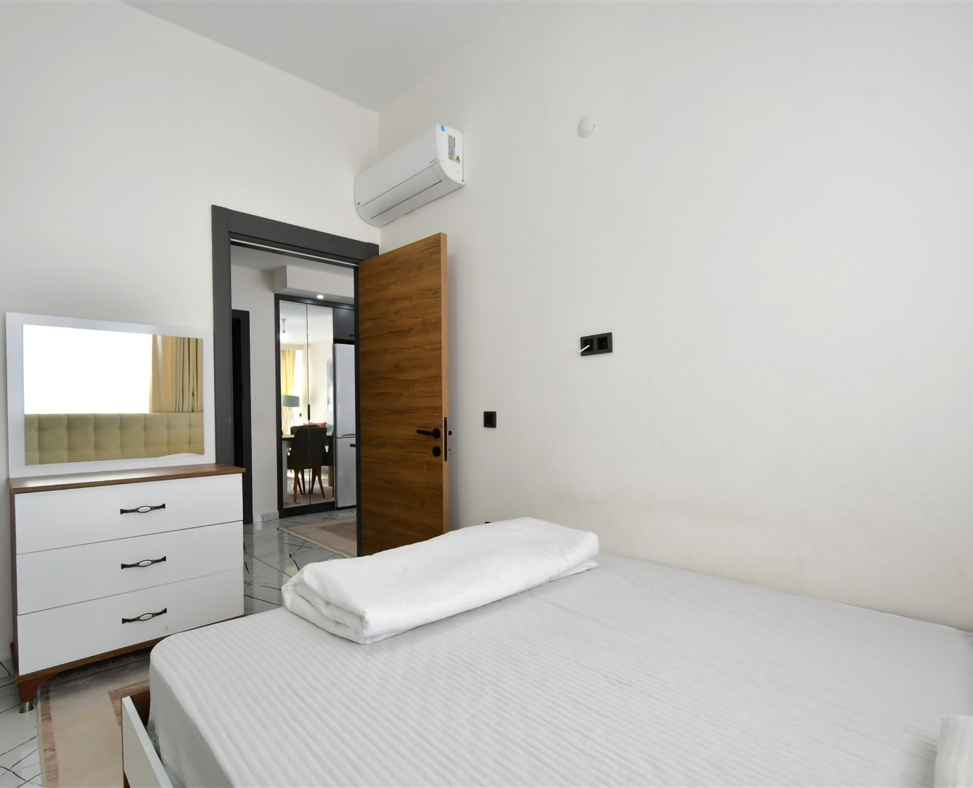 Luxuriöse 1+1 Wohnung mit Bergblick in Alanya, Oba