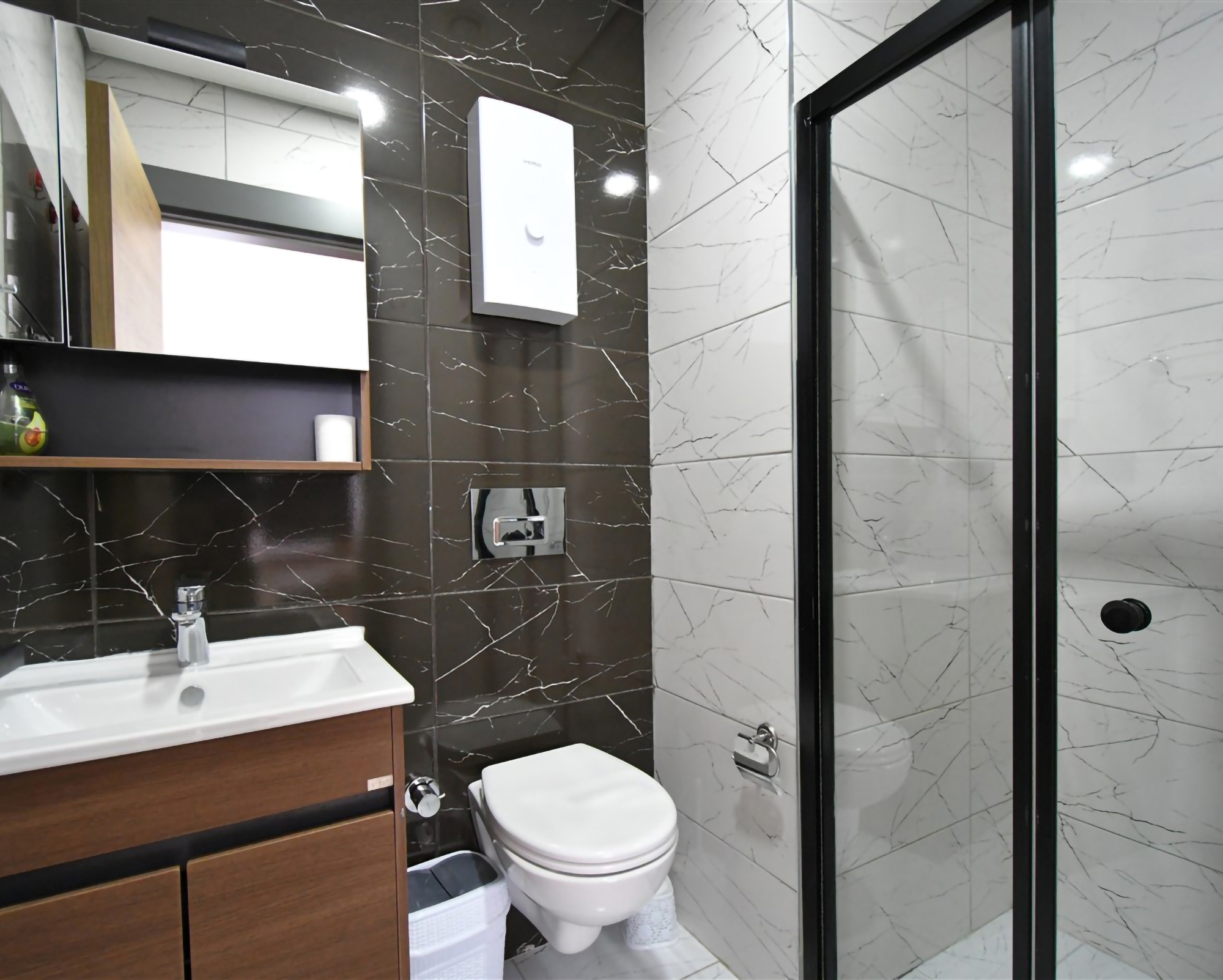 Luxuriöse 1+1 Wohnung mit Bergblick in Alanya, Oba