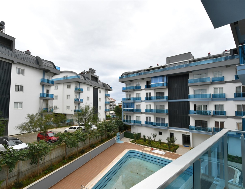 Luxuriöse 1+1 Wohnung mit Bergblick in Alanya, Oba