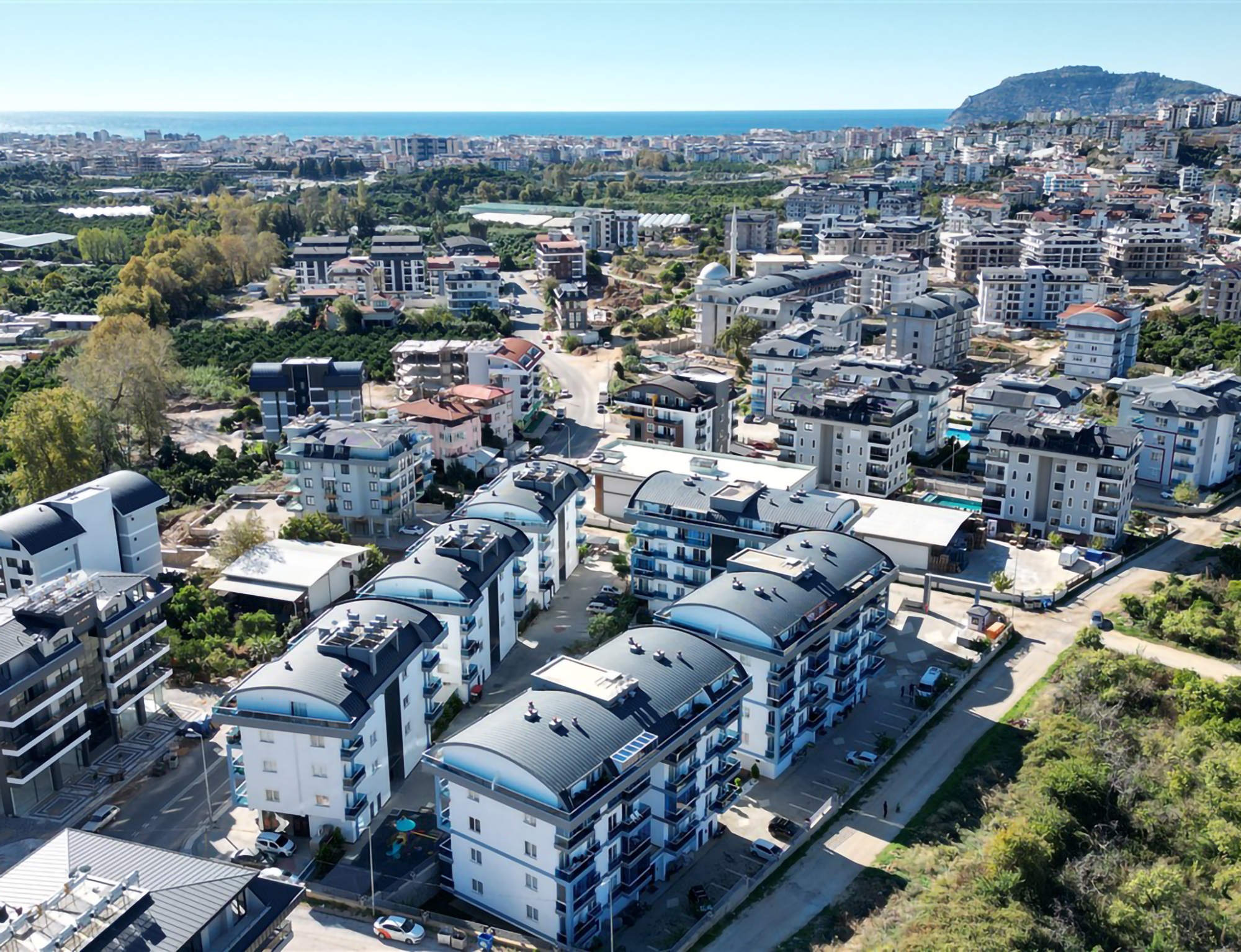Luxury 1+1 Apartment with Mountain View in Oba, Alanya