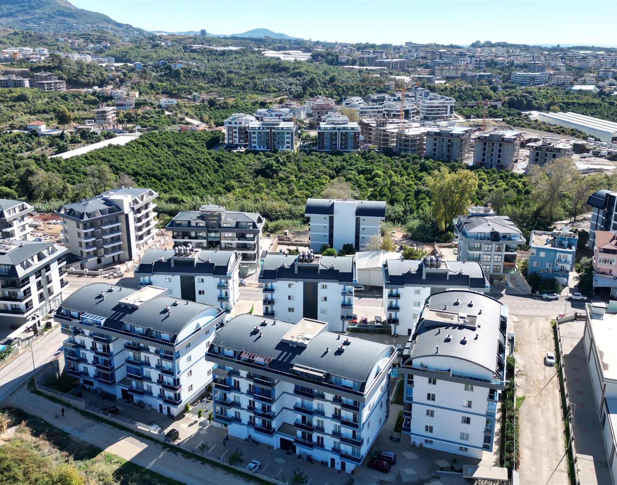 Luxury 1+1 Apartment with Mountain View in Oba, Alanya