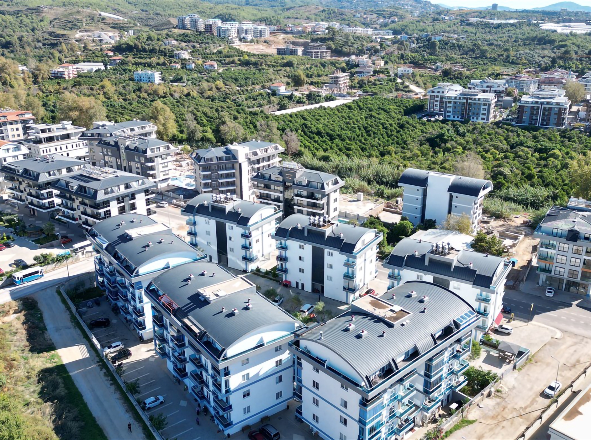 Luxury 1+1 Apartment with Mountain View in Oba, Alanya