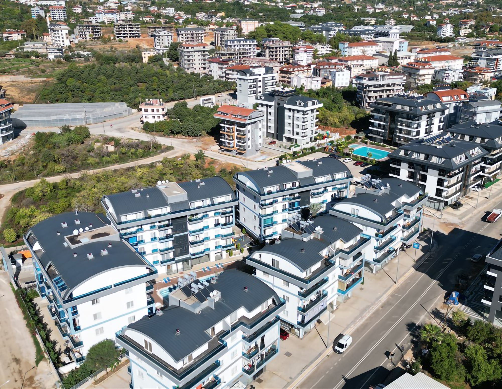 Luxury 1+1 Apartment with Mountain View in Oba, Alanya