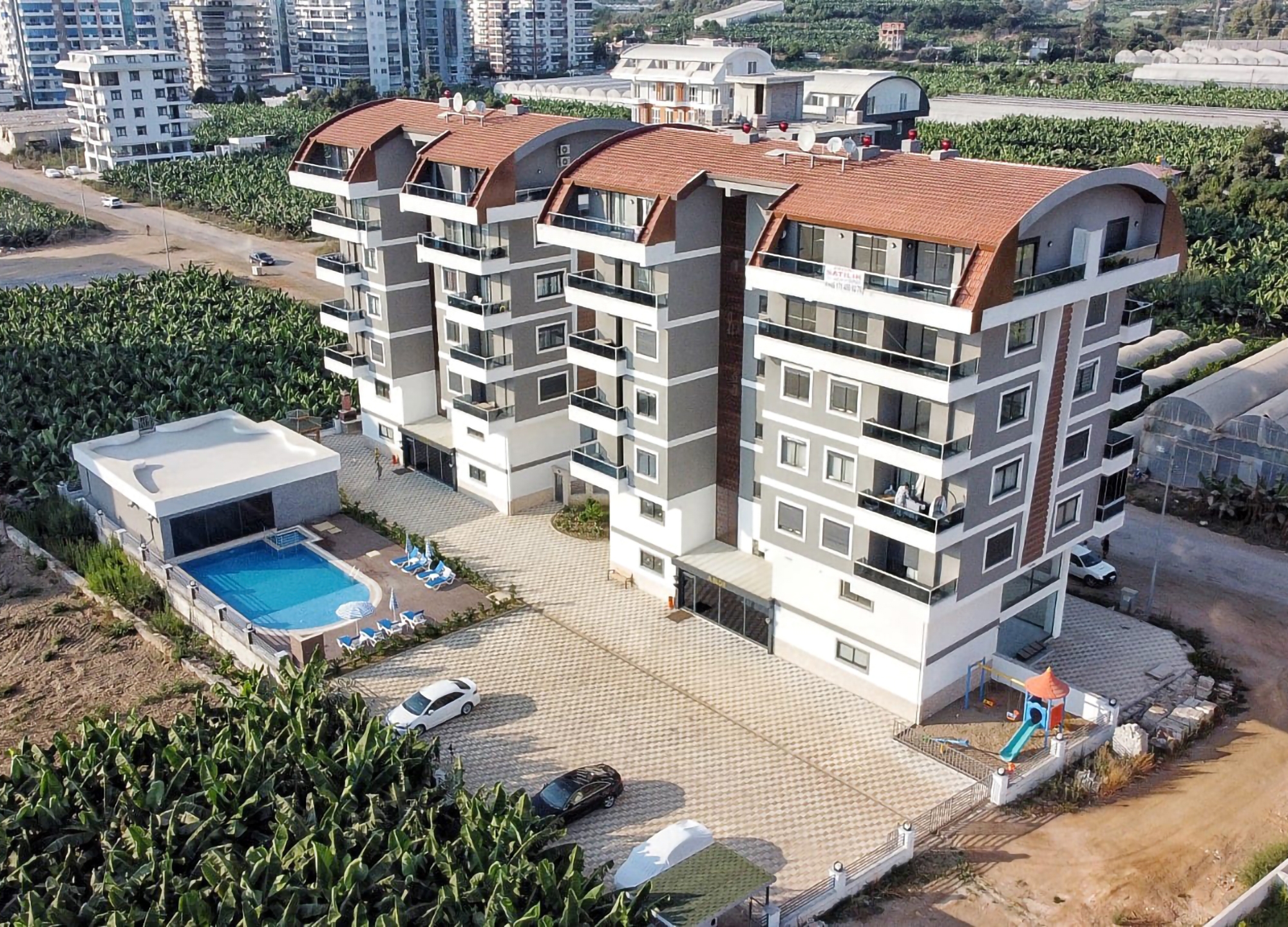 Luxury 2+1 Apartment with Mountain View in Kargicak