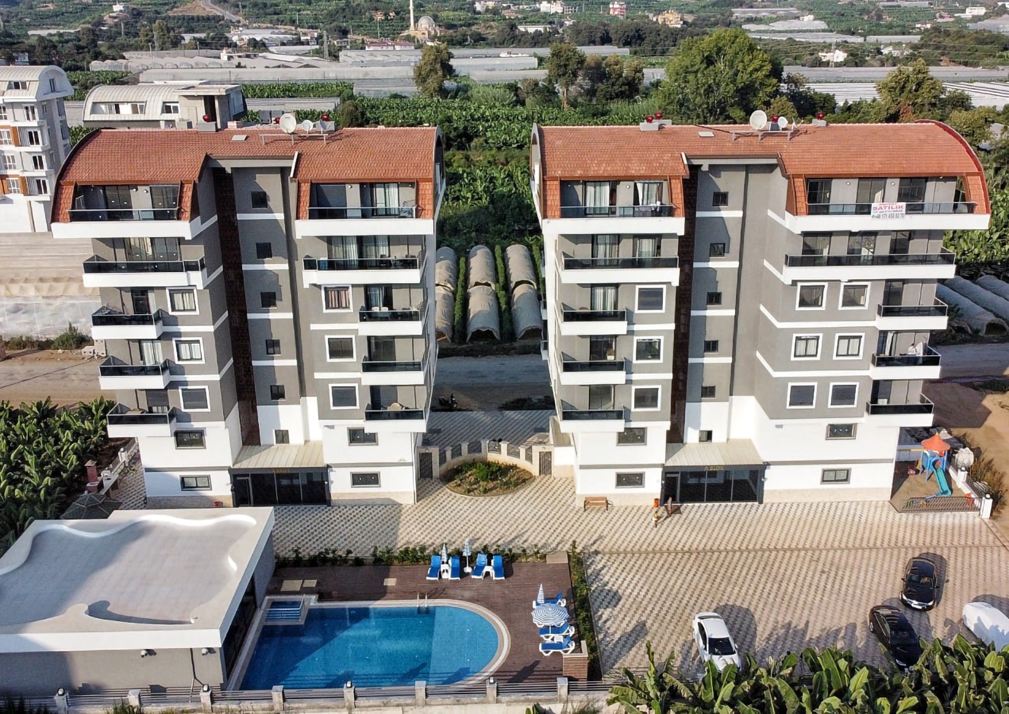 Luxury 2+1 Apartment with Mountain View in Kargicak