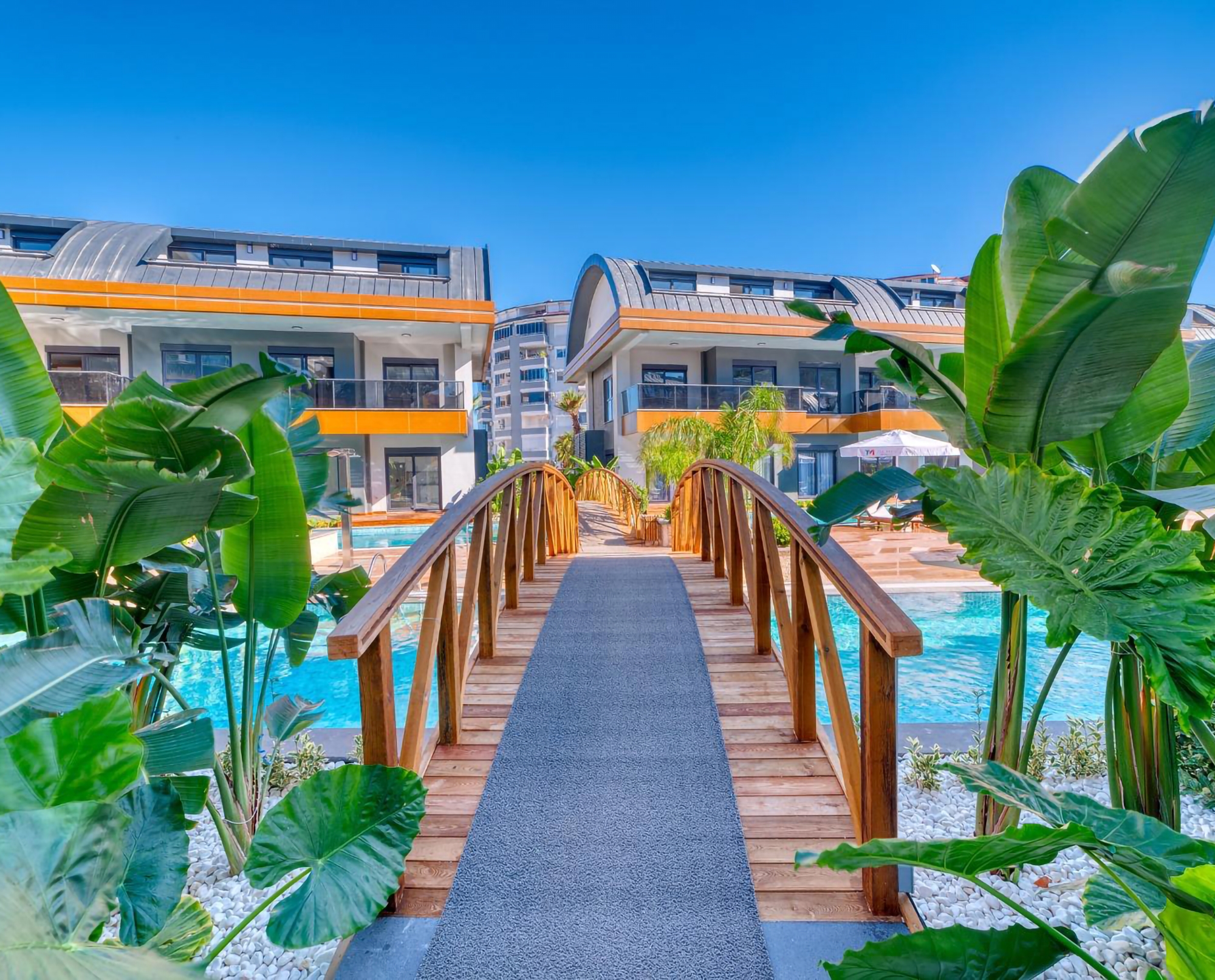 Luxuriöses 1+1 Apartment mit Bergblick in Avsallar, Alanya
