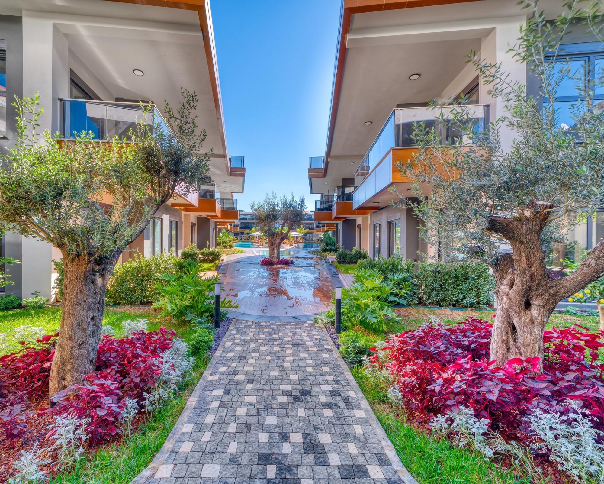 Luxuriöses 1+1 Apartment mit Bergblick in Avsallar, Alanya