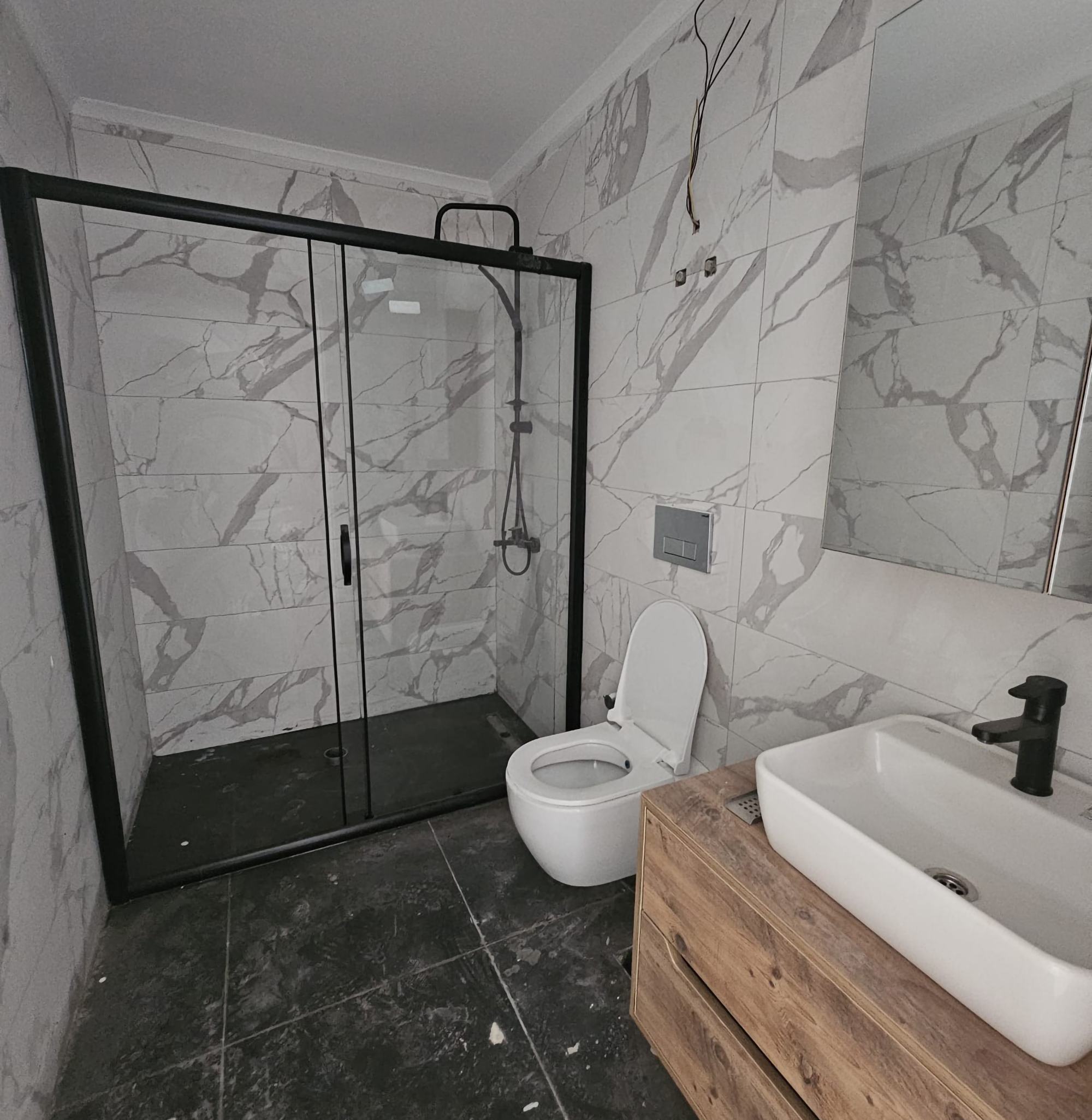 Luxuriöses 1+1 Apartment mit Bergblick in Avsallar, Alanya
