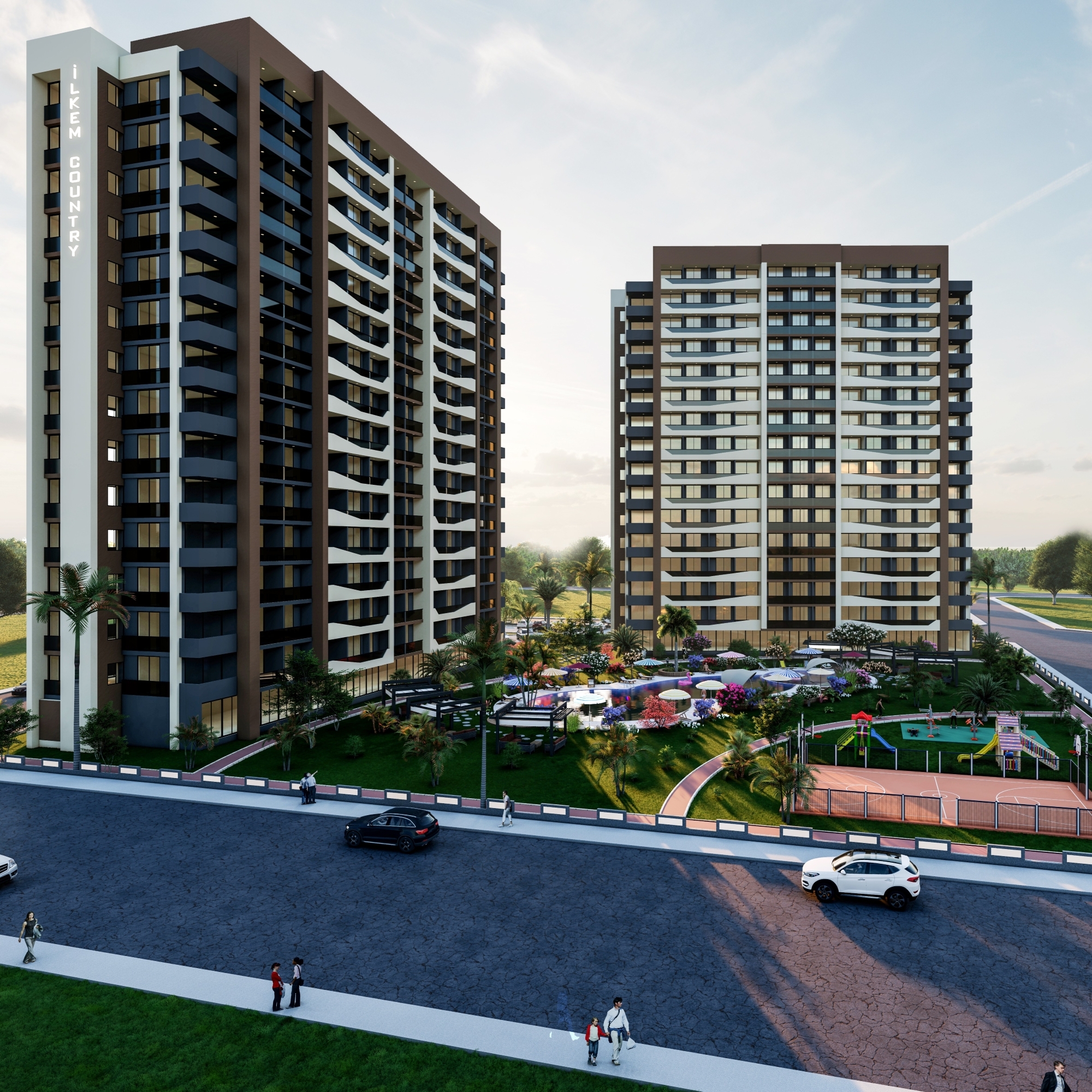 Luxury 1+1 Apartment with Pool, Fitness, and Sauna in Mersin - Tomuk