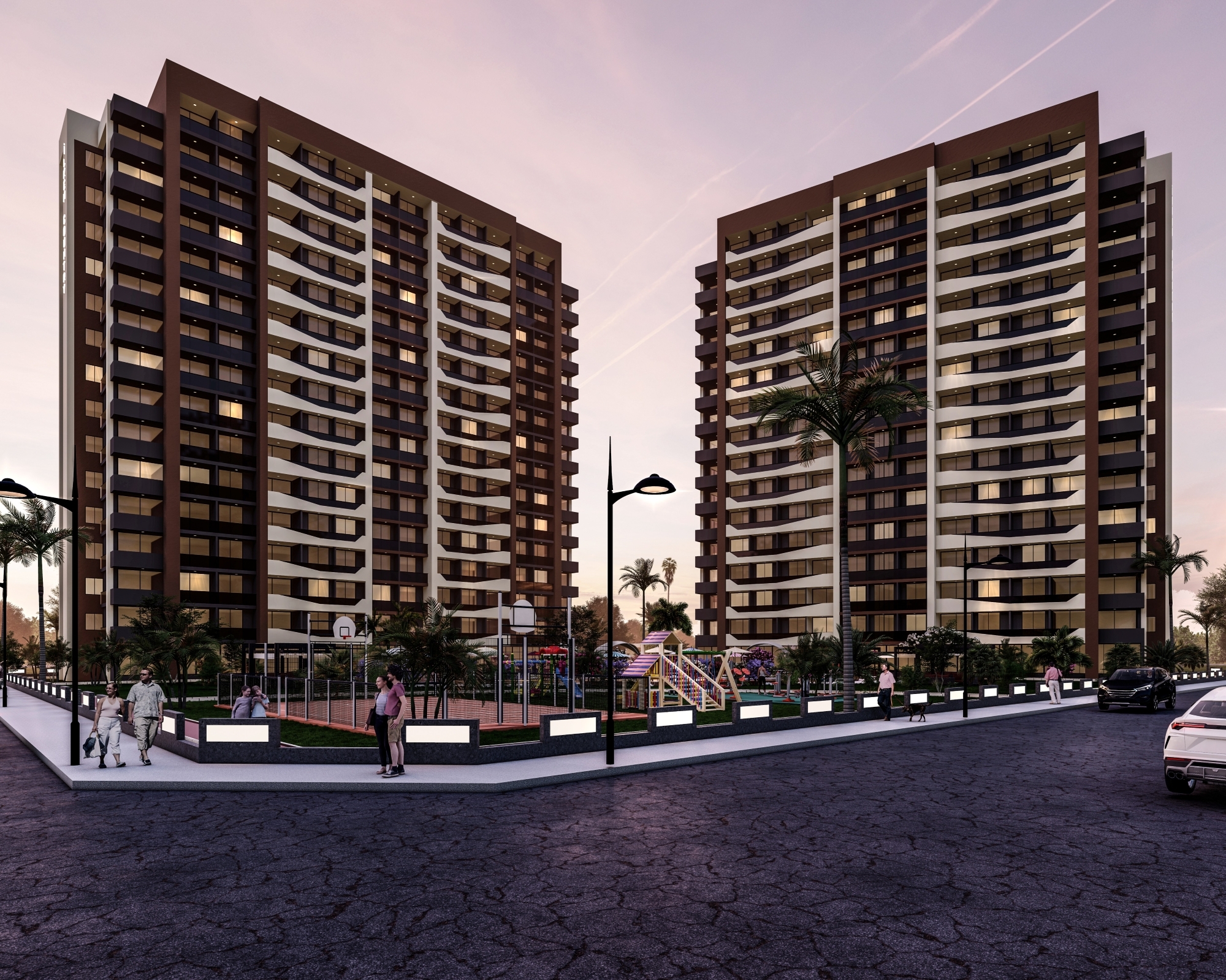 Luxury 1+1 Apartment with Pool, Fitness, and Sauna in Mersin - Tomuk