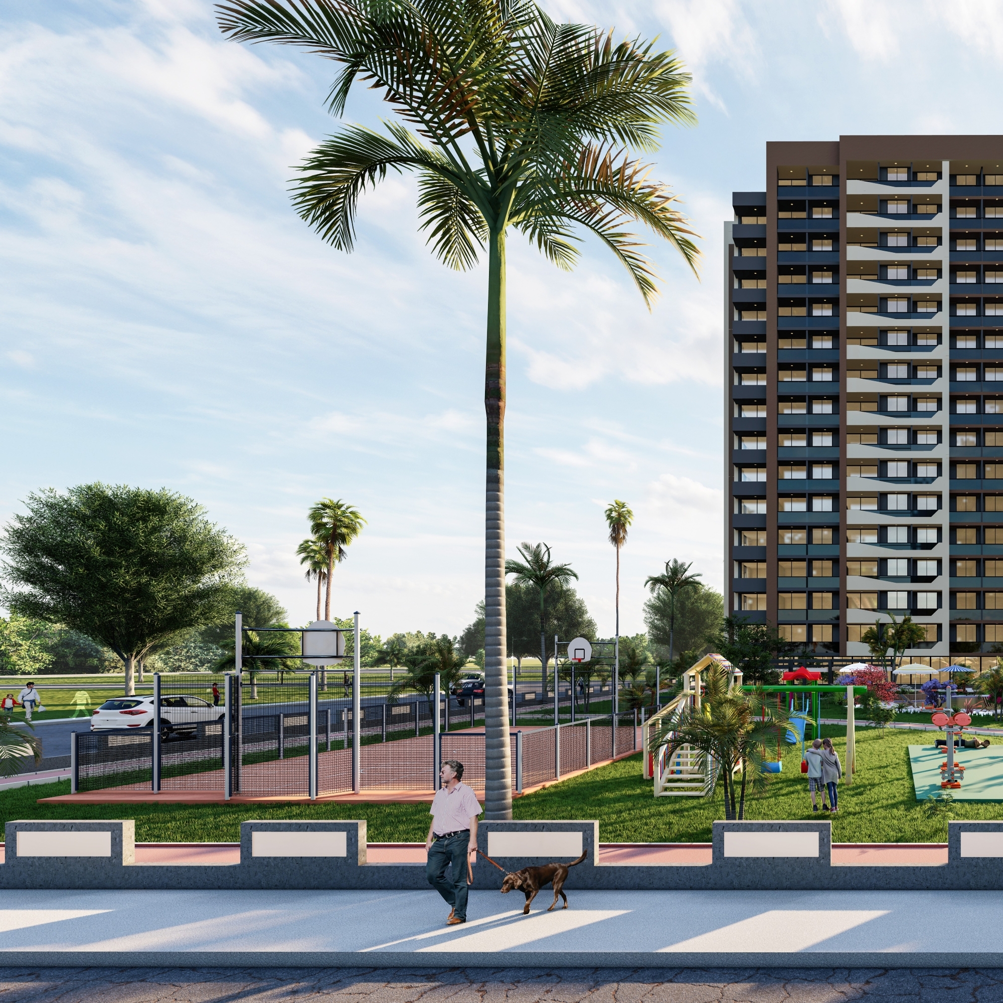 Luxury 1+1 Apartment with Pool, Fitness, and Sauna in Mersin - Tomuk