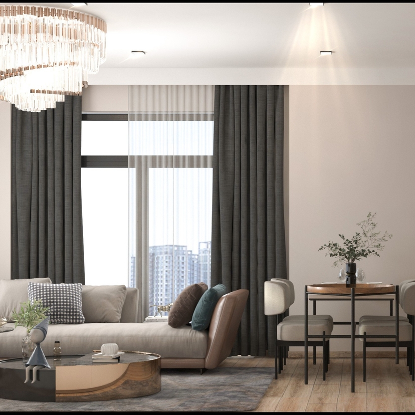 Luxury 1+1 Apartment with Pool, Fitness, and Sauna in Mersin - Tomuk