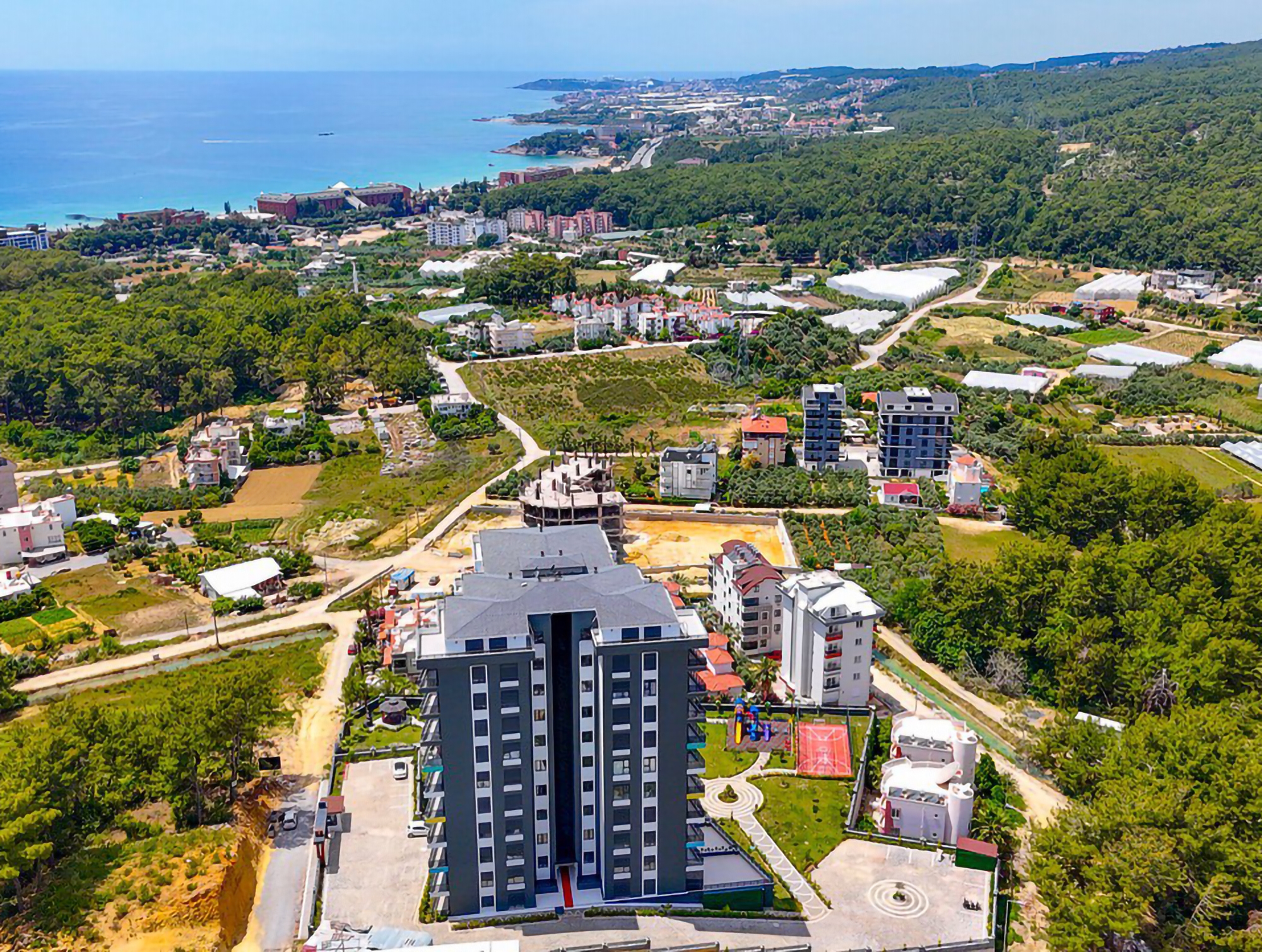 Ylellinen 1+1 Huoneisto meri- ja vuorinäköalalla, Alanya - Avsallar
