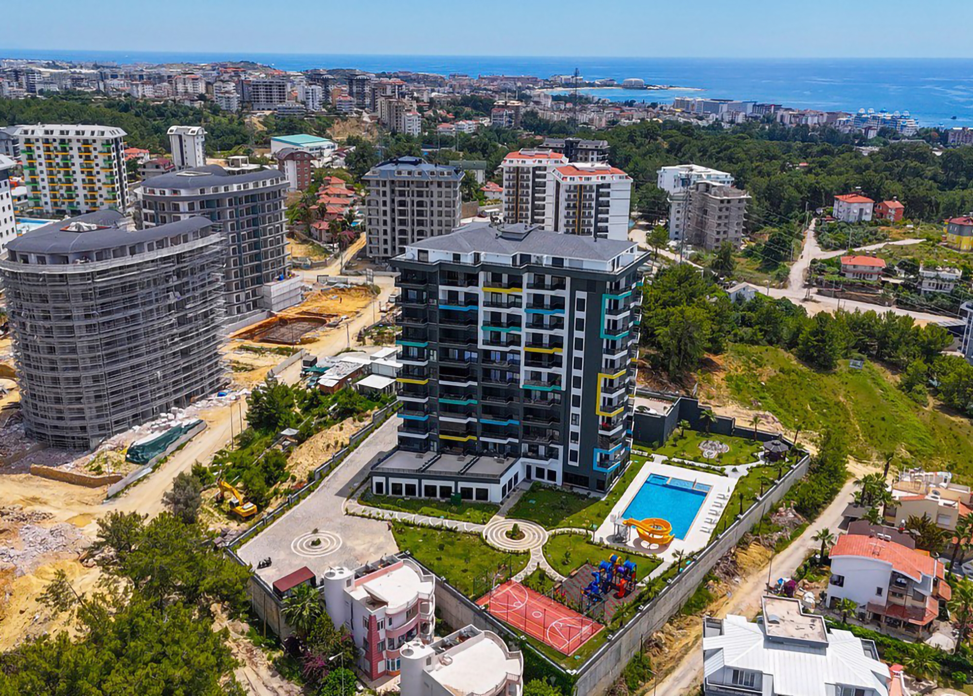 Ylellinen 1+1 Huoneisto meri- ja vuorinäköalalla, Alanya - Avsallar