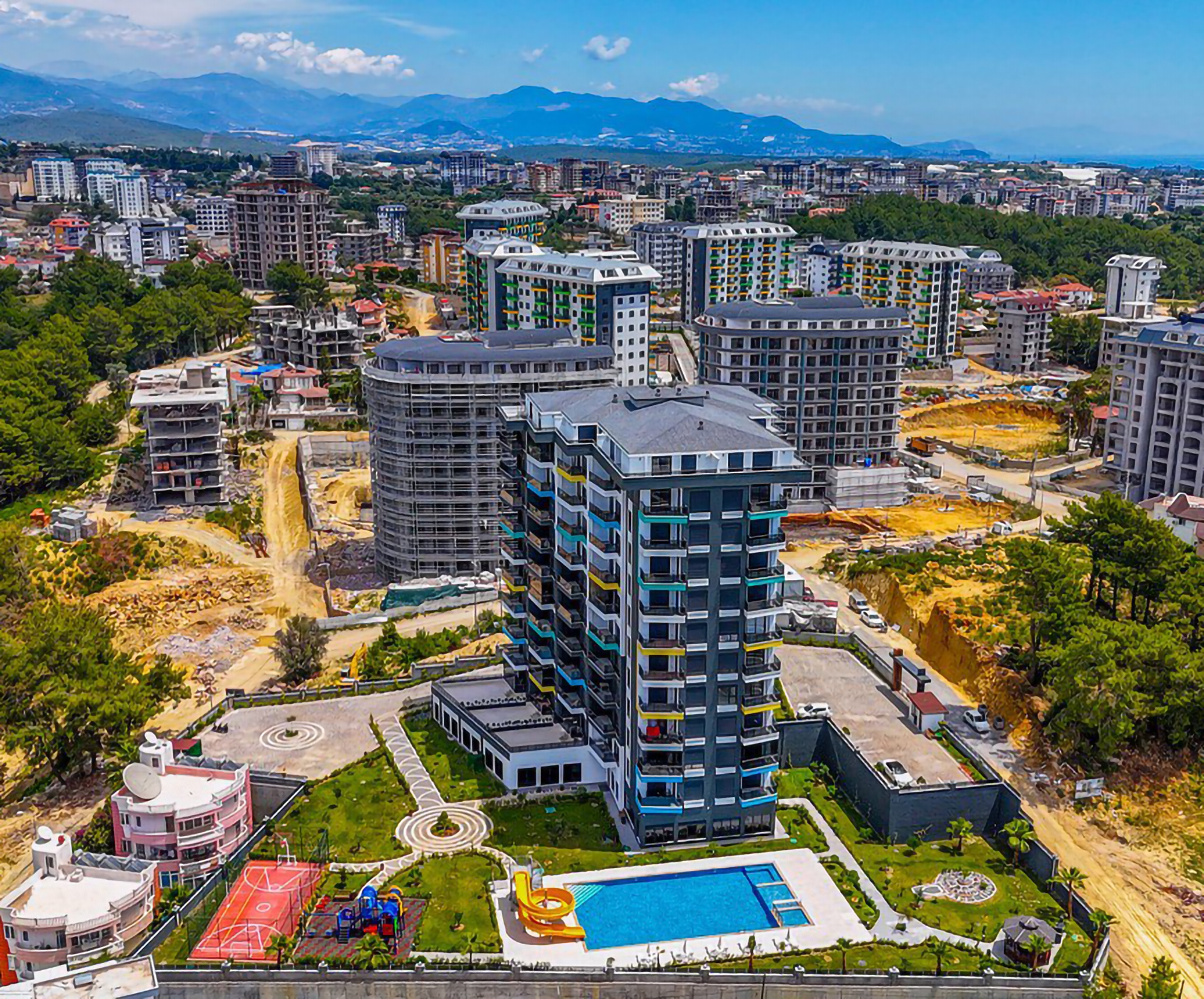 Ylellinen 1+1 Huoneisto meri- ja vuorinäköalalla, Alanya - Avsallar