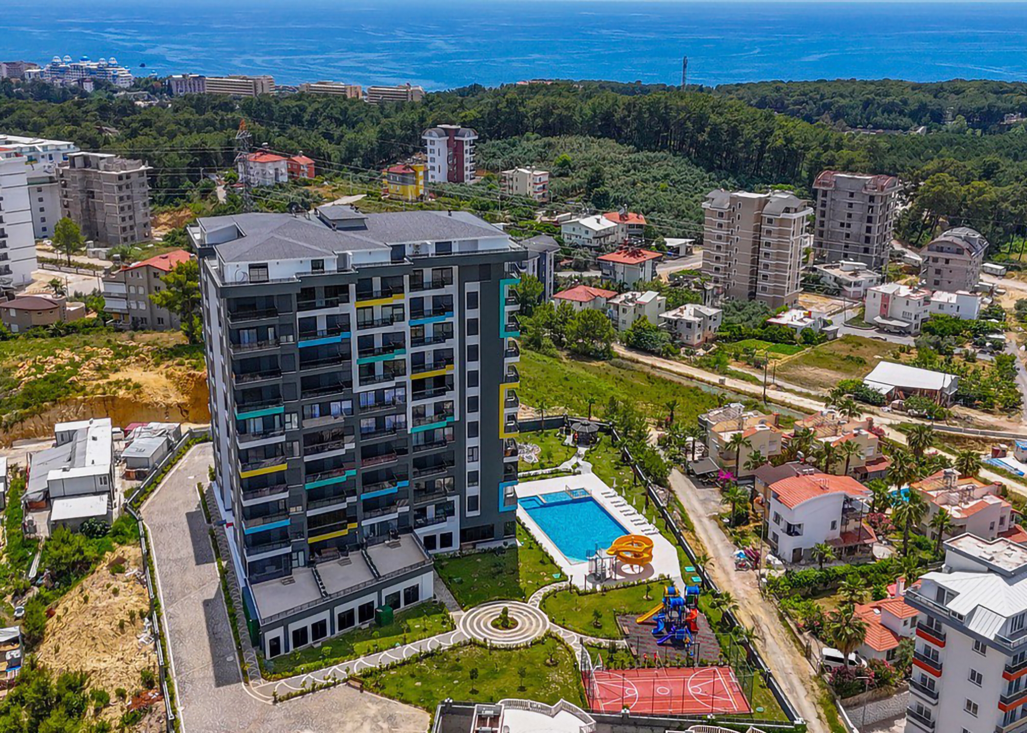 Ylellinen 1+1 Huoneisto meri- ja vuorinäköalalla, Alanya - Avsallar