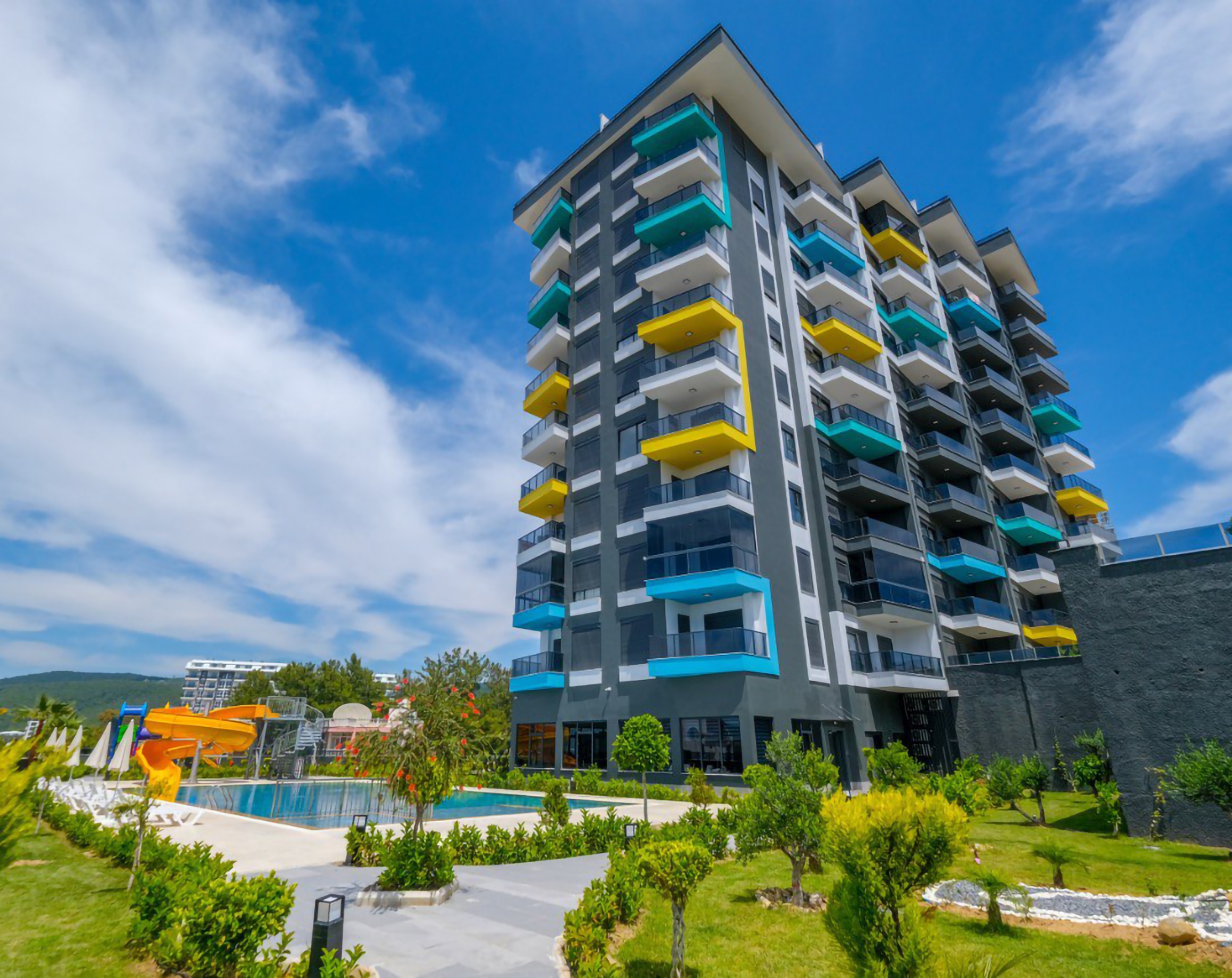 Ylellinen 1+1 Huoneisto meri- ja vuorinäköalalla, Alanya - Avsallar