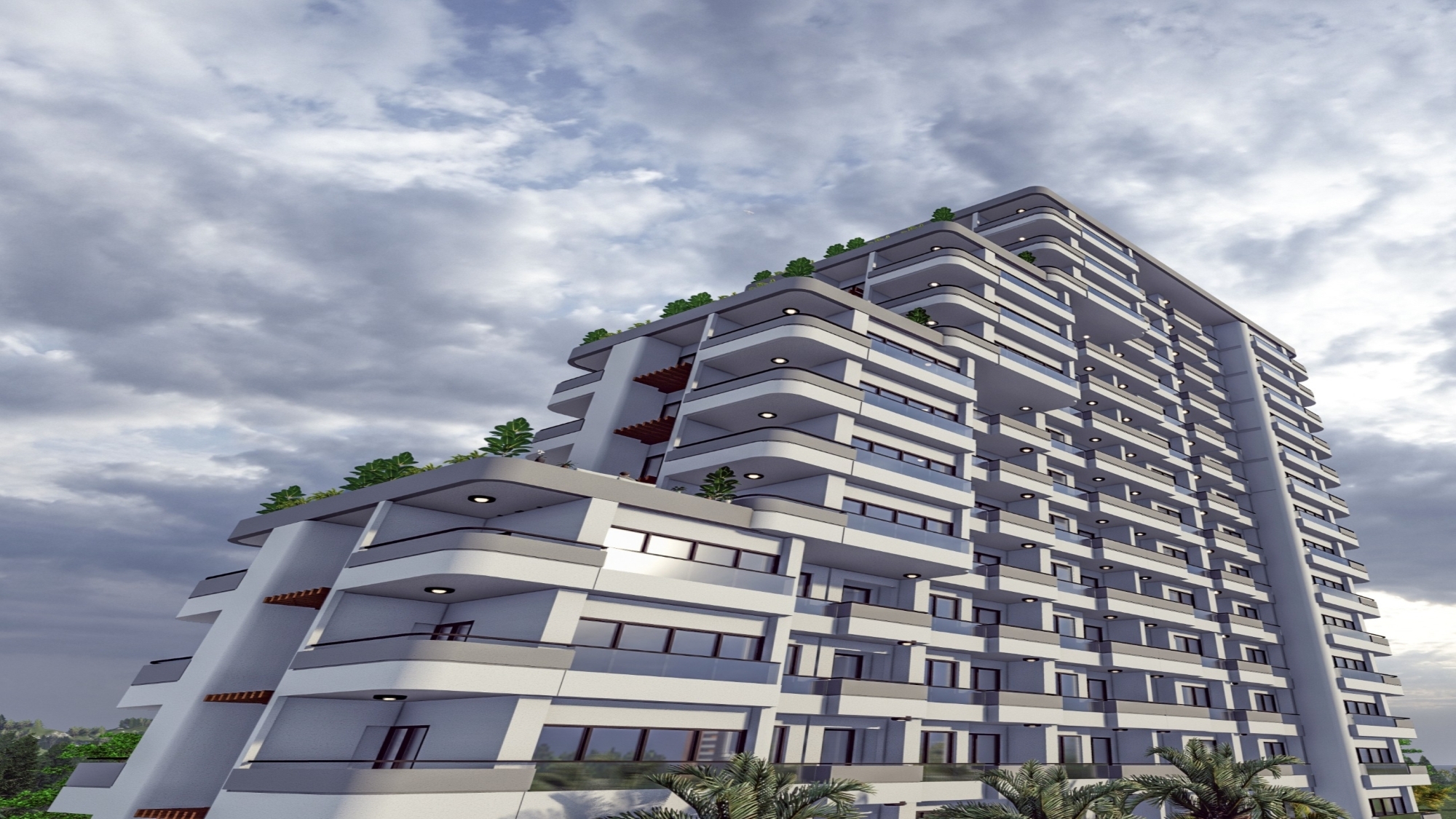 Luxury 2+1 Apartment with Mountain View in Mersin-Tece